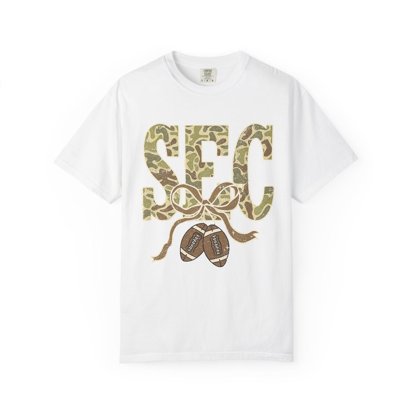 Camo Lettered Unisex T-Shirt - SEC Fan Gear - Gift for Him - Outdoor Wear