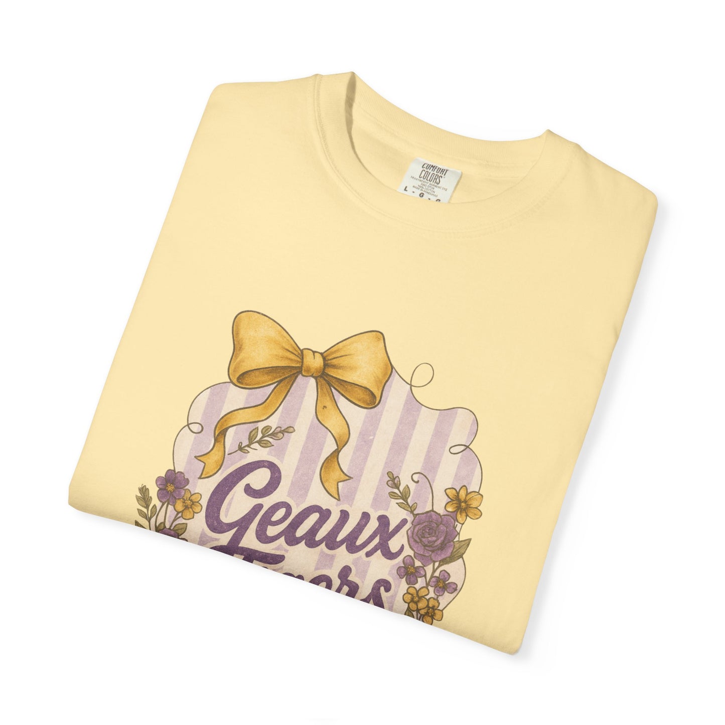 Geaux Tigers Floral T-Shirt, Unisex Casual Tee, Game Day Apparel, Spring Outfit, LSU Fan Gear