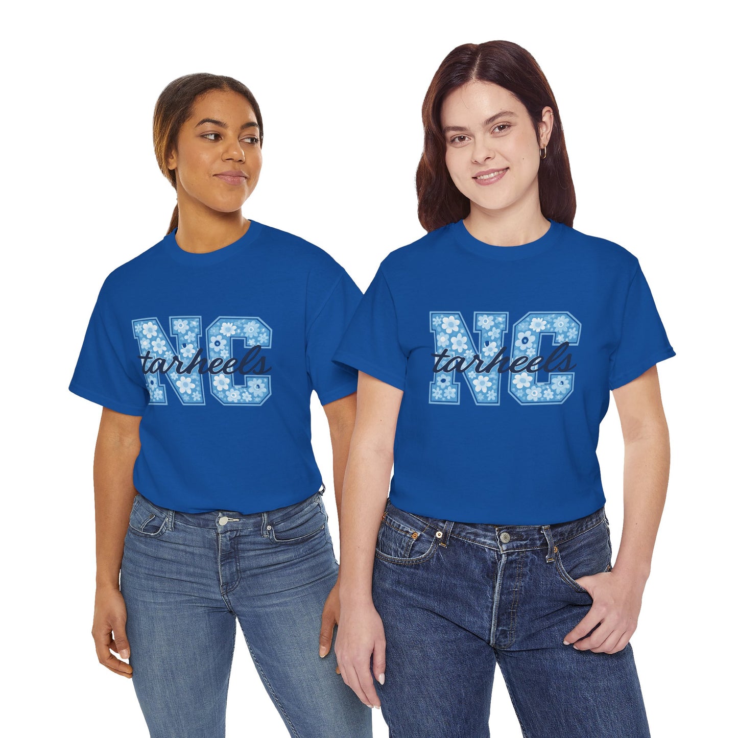 North Carolina Tarheels Unisex Heavy Cotton Tee, College Spirit Wear, Men's and Women's Casual T-Shirt, School Pride Apparel, Gift for Fans