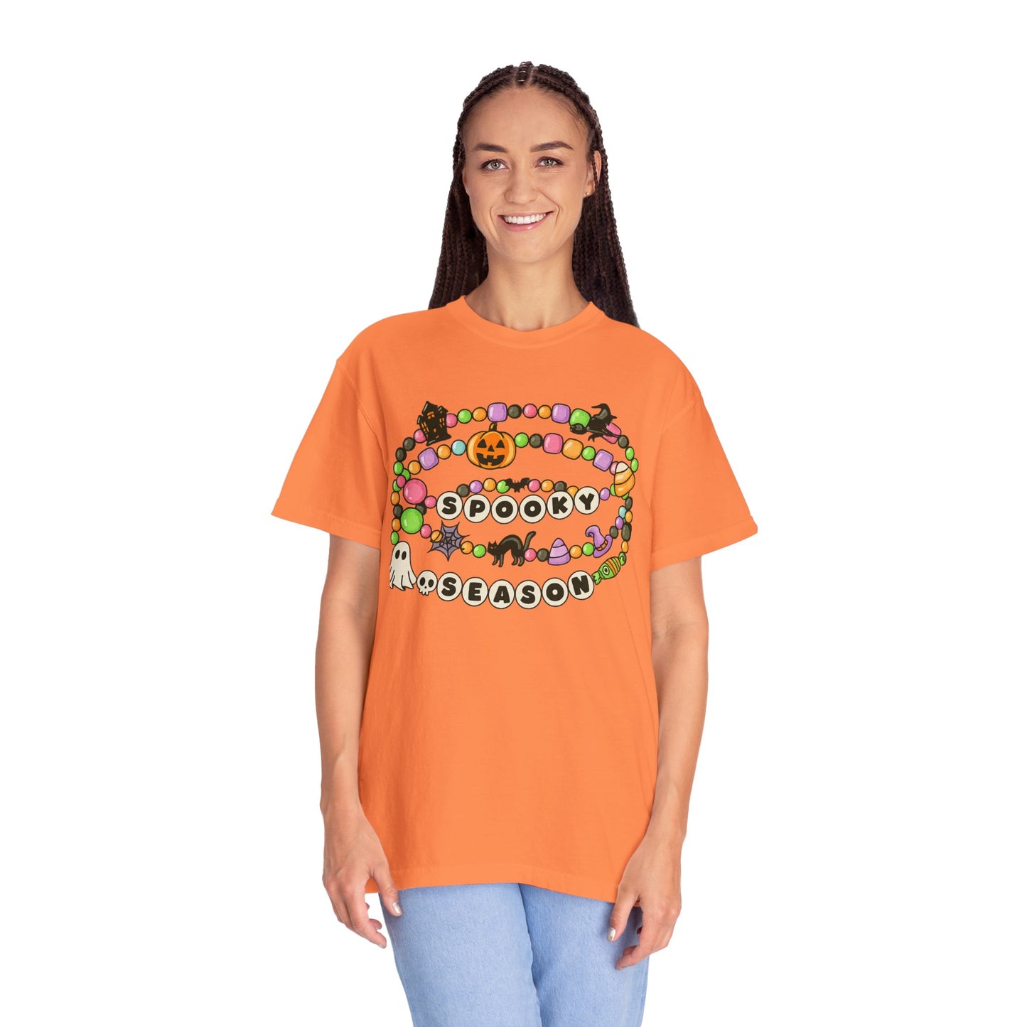 Spooky Season Friendship Bracelet T-shirt | Halloween Fun, Unisex Tee