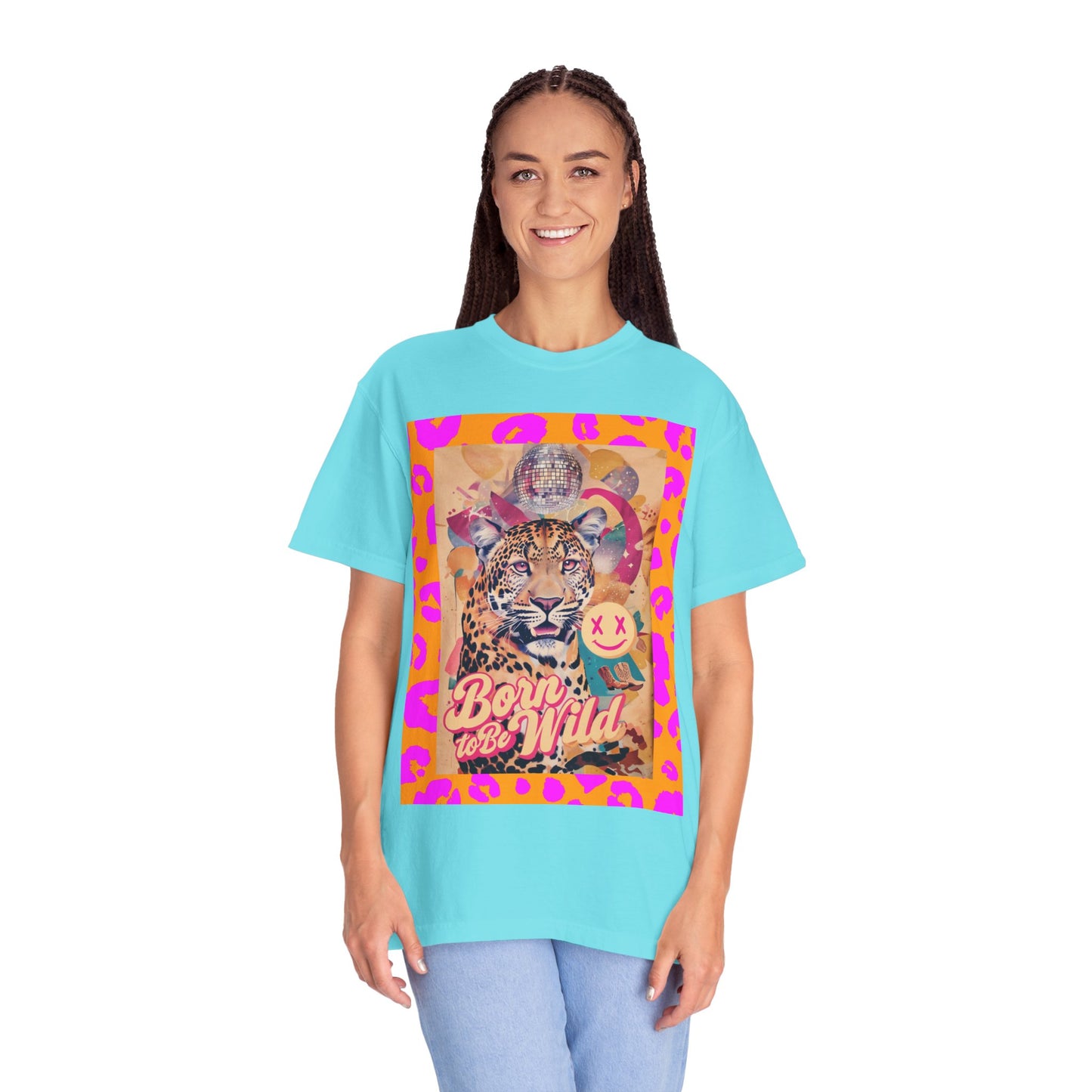Bold Graphic T-Shirt: Born to Be Wild, Unisex Cotton Tee, Animal Lover Gift, Wild Spirit Apparel, Trendy Casual Wear, Unique Artist Design