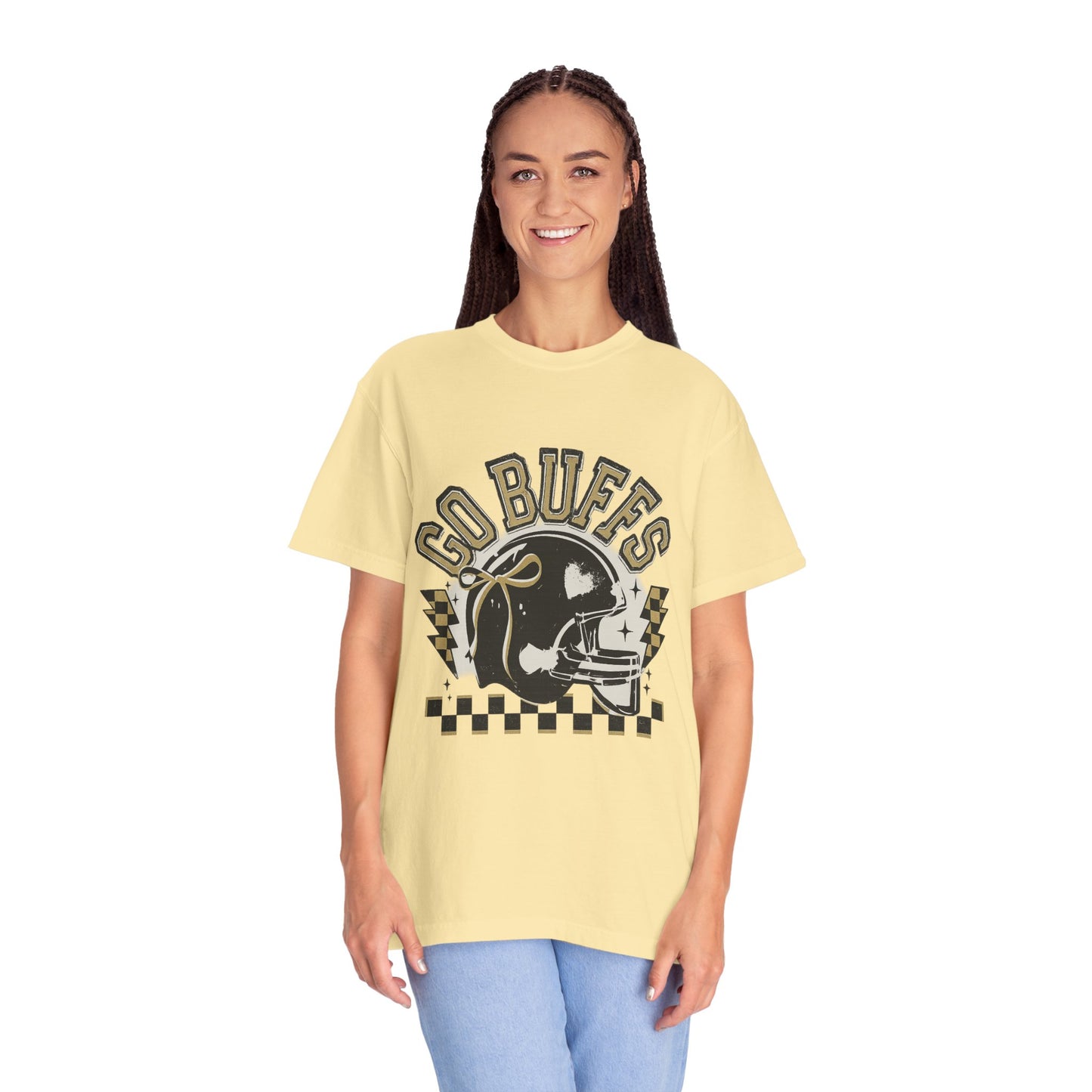Vintage Sports Fan T-Shirt - Go Buffs Graphic Tee