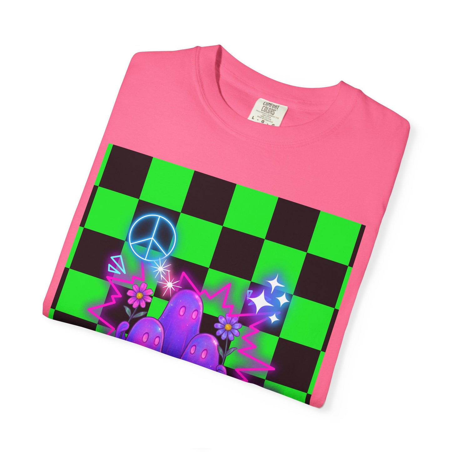 Vibrant Ghost Graphic Tee, Unisex T-shirt, Retro Vibe Shirt, Perfect for Halloween, Party Wear, Casual Style, Unique Gift