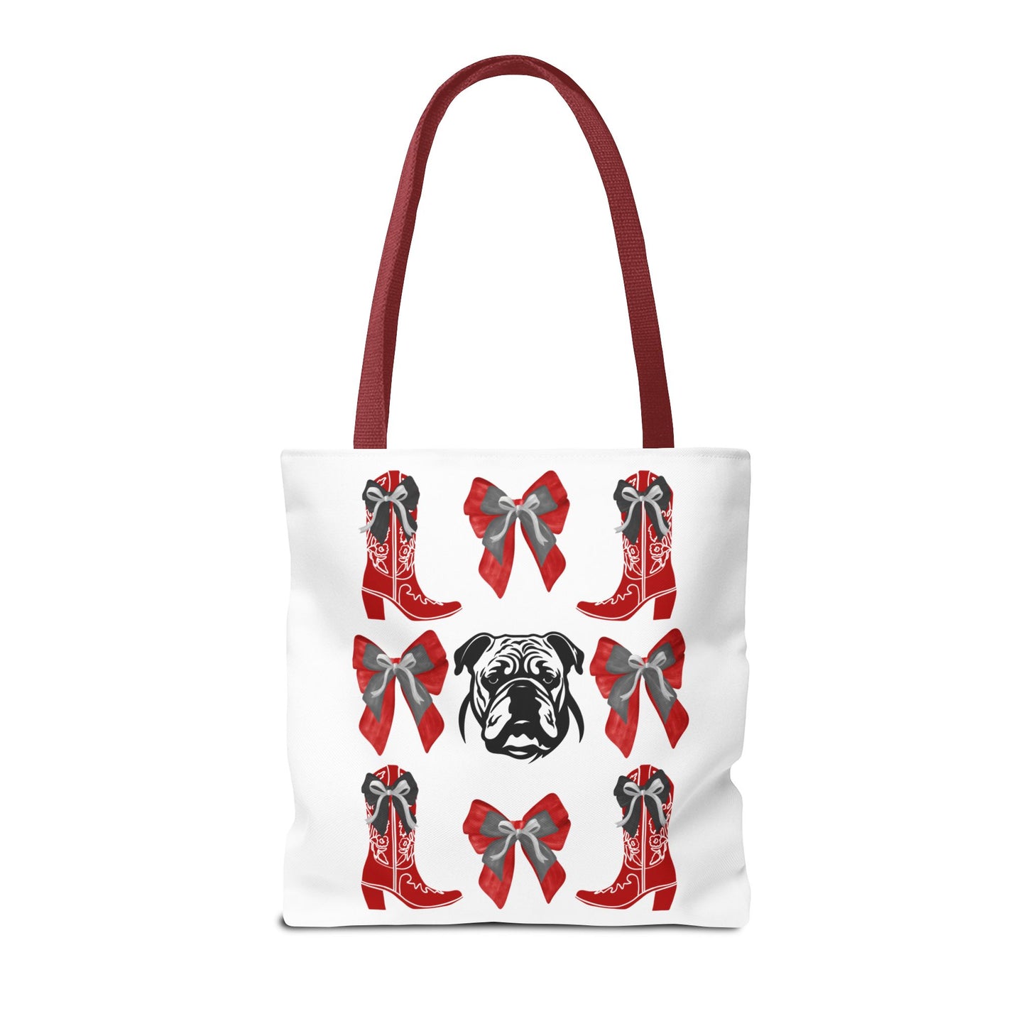 UGA Bulldogs Coquette Bow Tote Bag