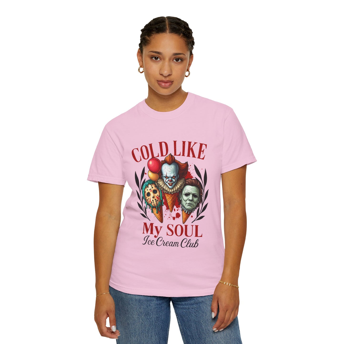 Chilling Soul T-Shirt, Vintage Horror Tee, Unisex Graphic Shirt, Ice Cream Lovers Gift, Fun Movie Merch