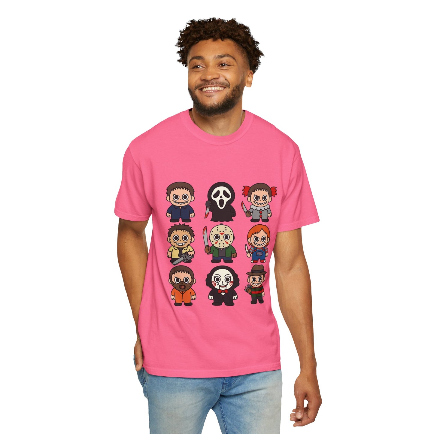 Pop Culture Horror Character T-Shirt, Unisex Tee, Halloween Tee, Horror Movie Merch, Funny Graphic Shirt, Gift for Horror Fans