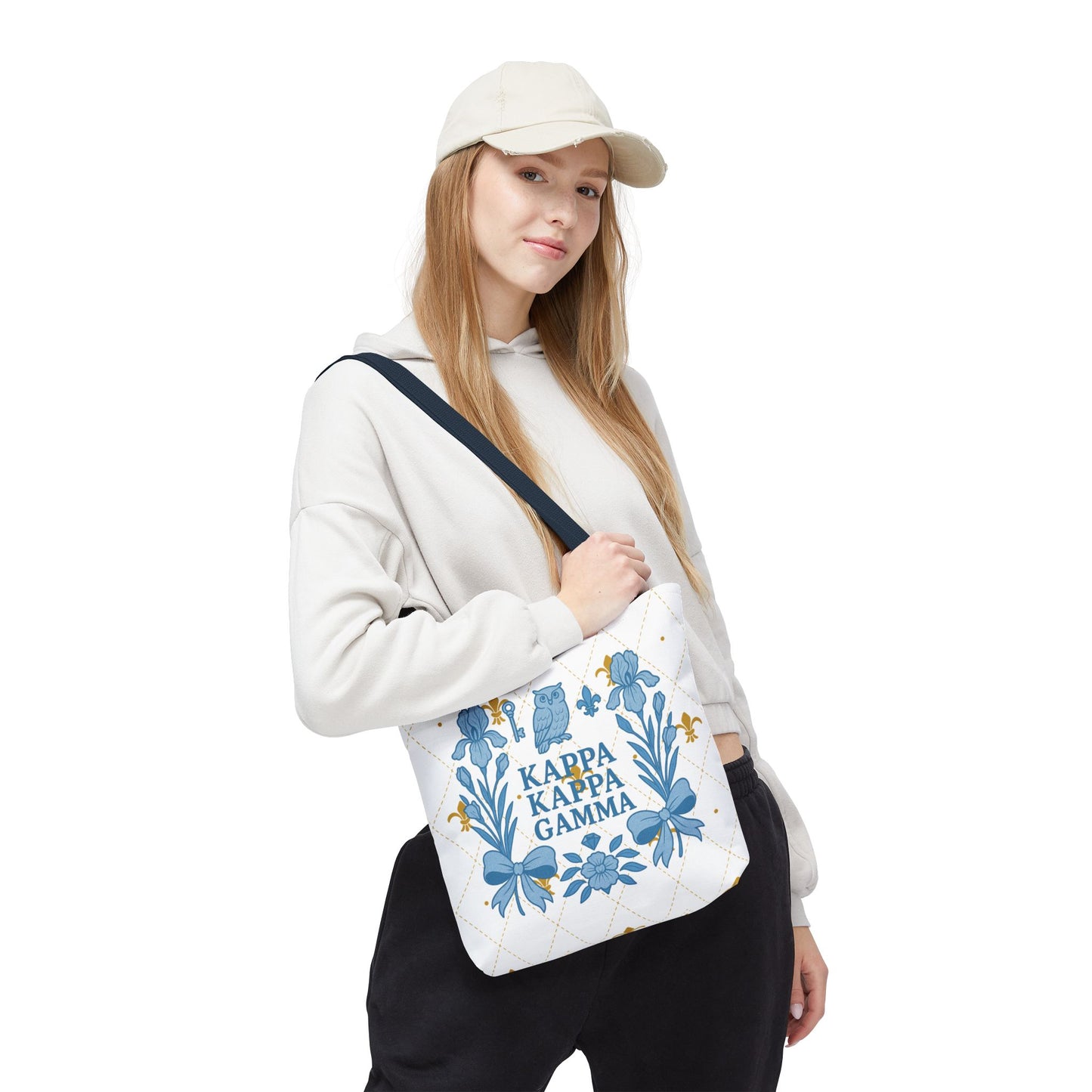 Floral KKG Sorority Tote Bag | College Student Gift, Event Tote
