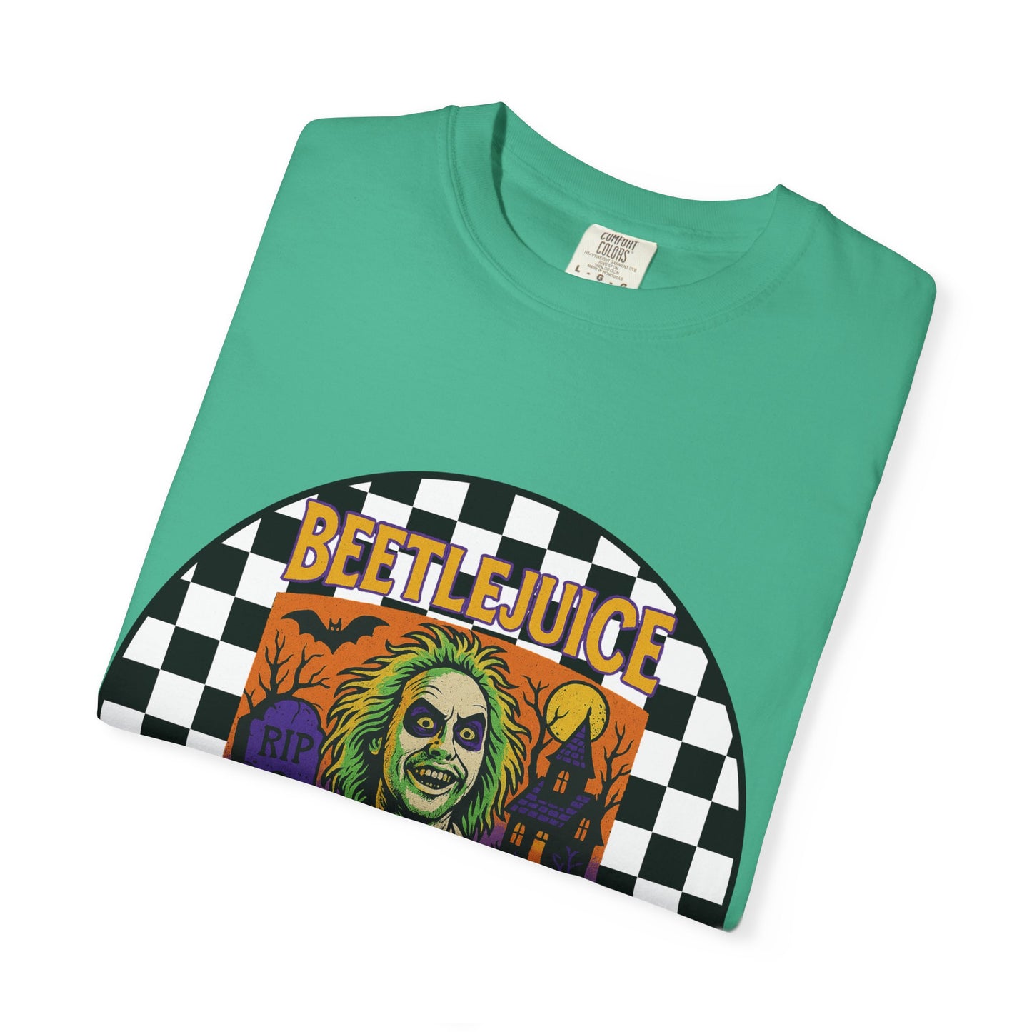 Beetlejuice Unisex T-shirt, Spooky Graphic Tee, Halloween Costume Shirt, Movie Fan Apparel, Eerie Clothing Gift