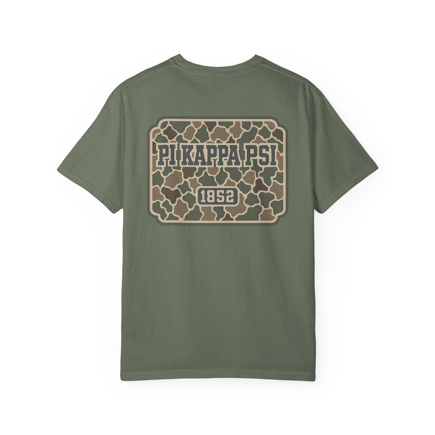 Unisex Garment-Dyed T-shirt with PiKappaPsi Design, Casual Tee, College Apparel, Greek Life Shirt, Unique Gift, Brotherhood T-shirt