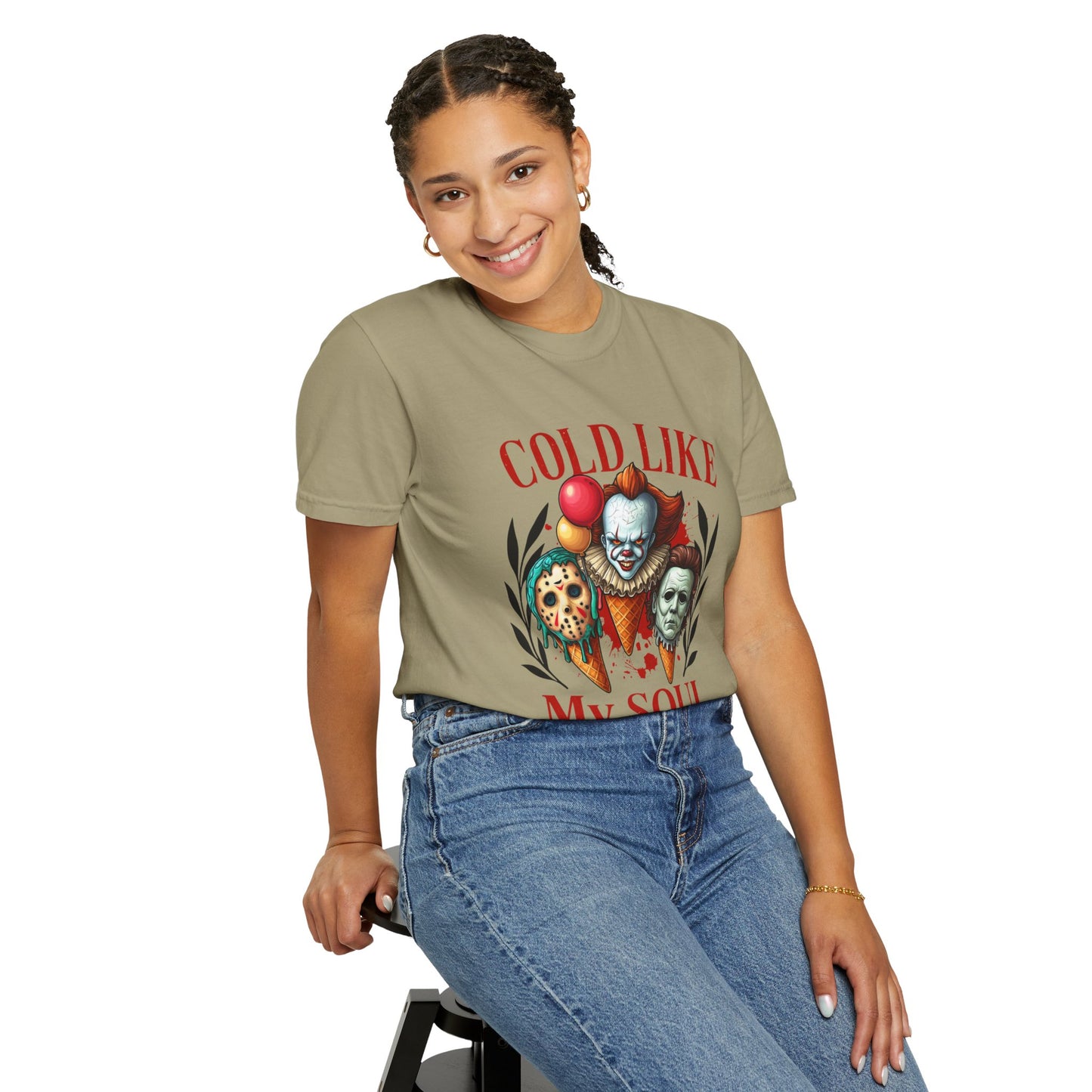 Chilling Soul T-Shirt, Vintage Horror Tee, Unisex Graphic Shirt, Ice Cream Lovers Gift, Fun Movie Merch