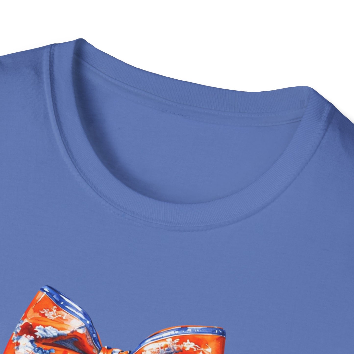 AU Coquette Boot Bow Cheerful Unisex T-Shirt with Bow Design - Perfect for Game Day, Sports Fans, Birthdays, and Casual Wear, Go Tigers!