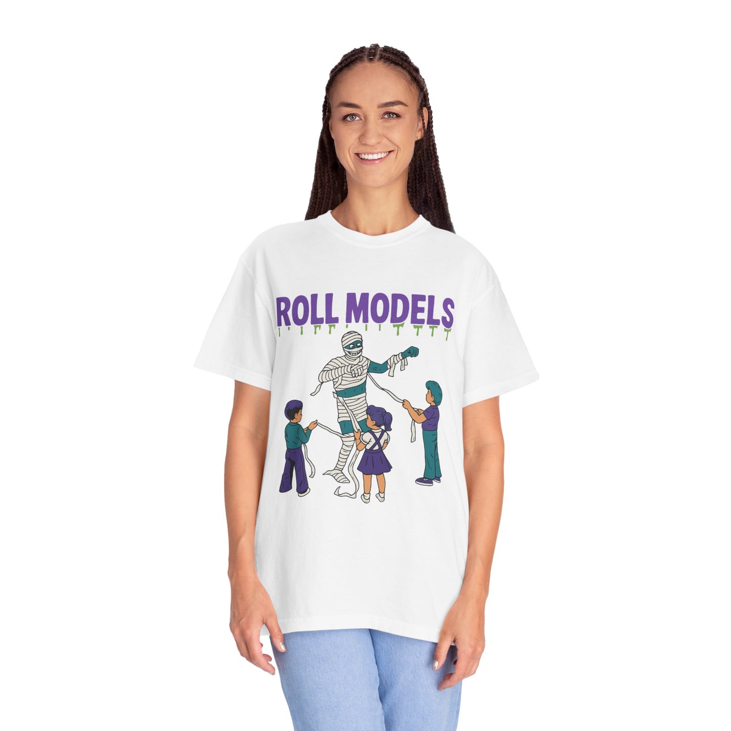 Mummy Roll Models T-Shirt, Cute Halloween Shirt, Kids Costume Tee, Family Fun Outfit, Retro Graphic Top, Vintage Style Tee