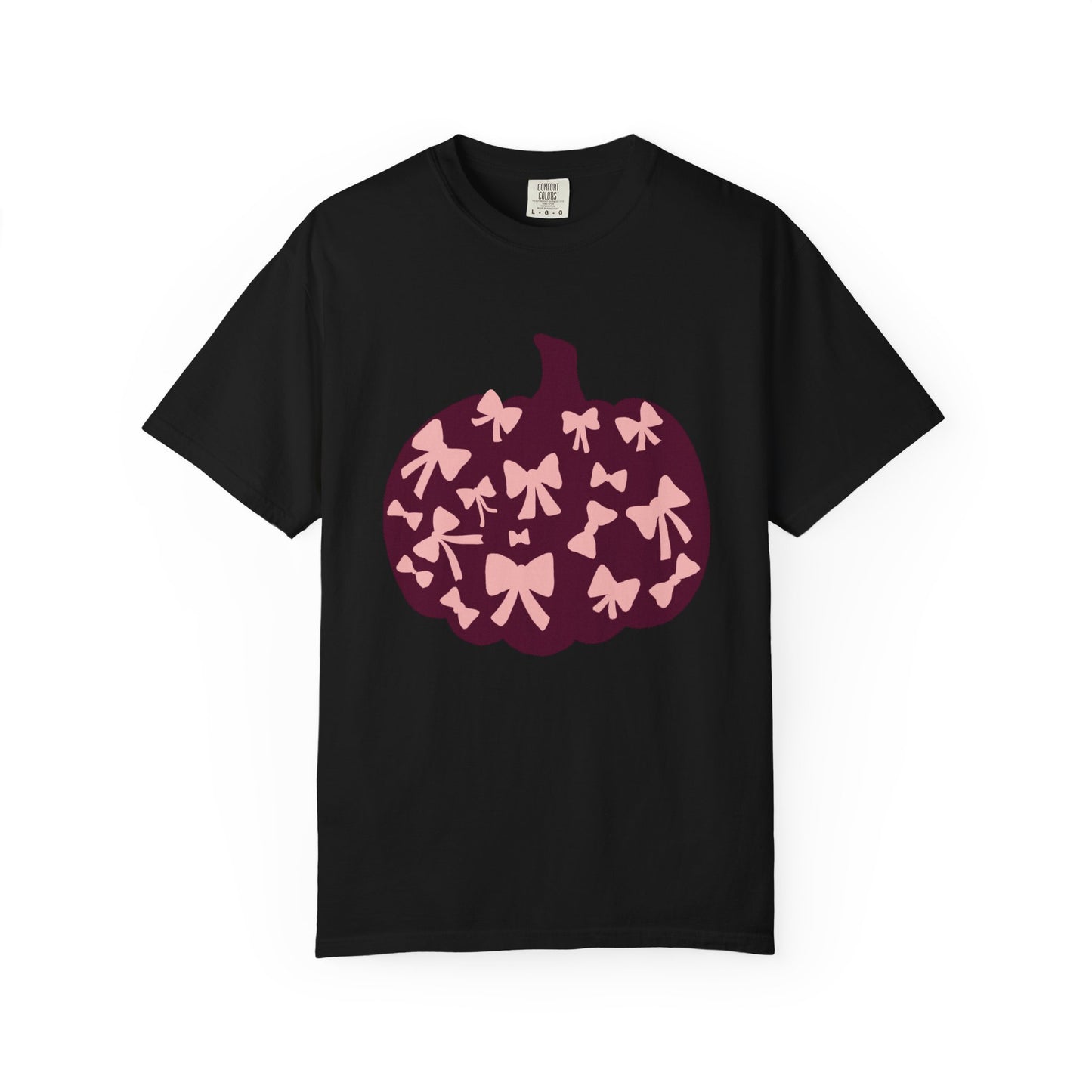 Pumpkin Bow Graphic Tee | Unisex Fall T-Shirt, Halloween Top, Cute Autumn Shirt, Gift for Her, Festival Wear