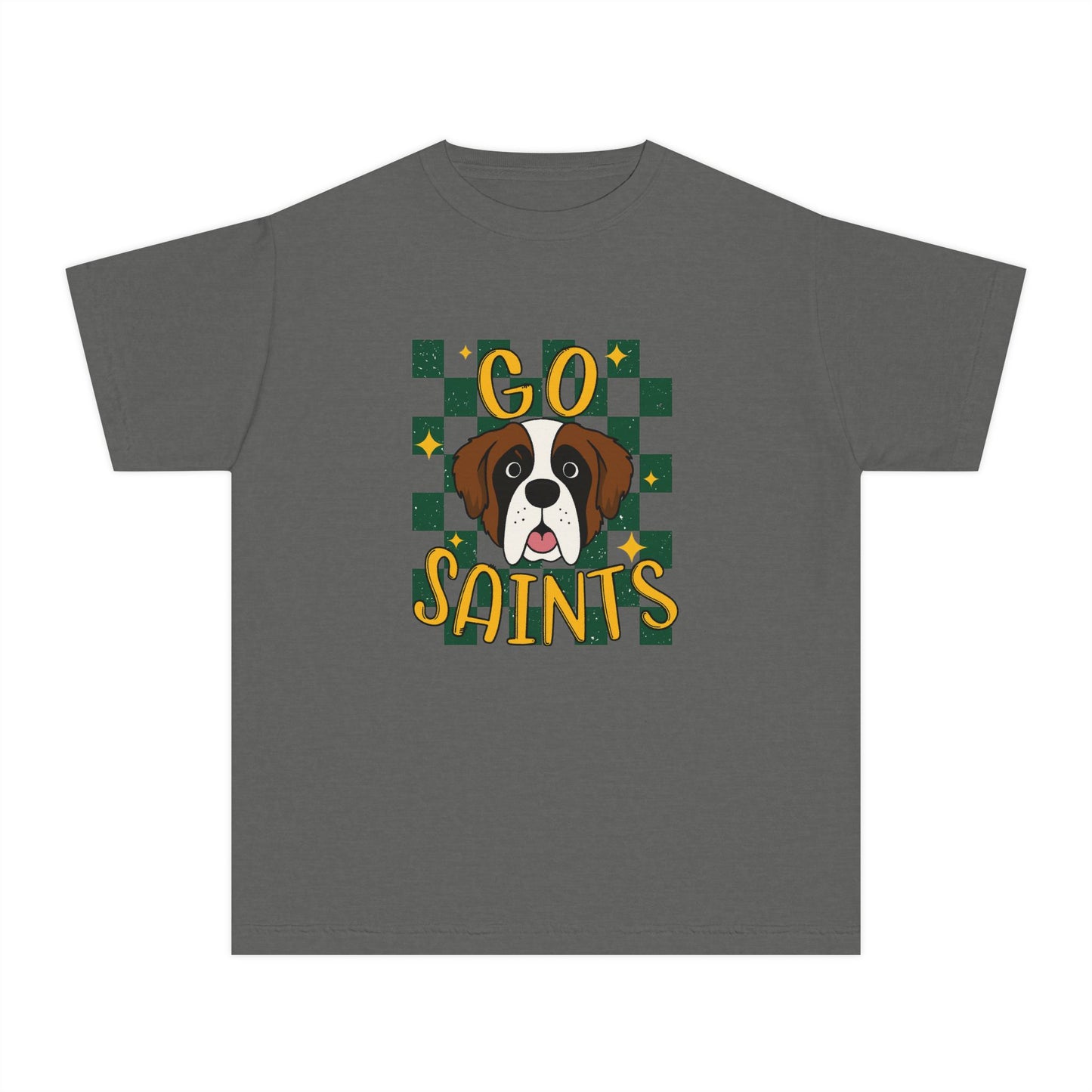 Saints Youth Tee - Perfect for Game Day, Dog Lovers, Team Spirit, Sporty Outfit, Gift for Kids