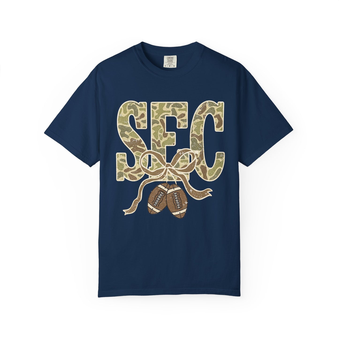 Camo Lettered Unisex T-Shirt - SEC Fan Gear - Gift for Him - Outdoor Wear