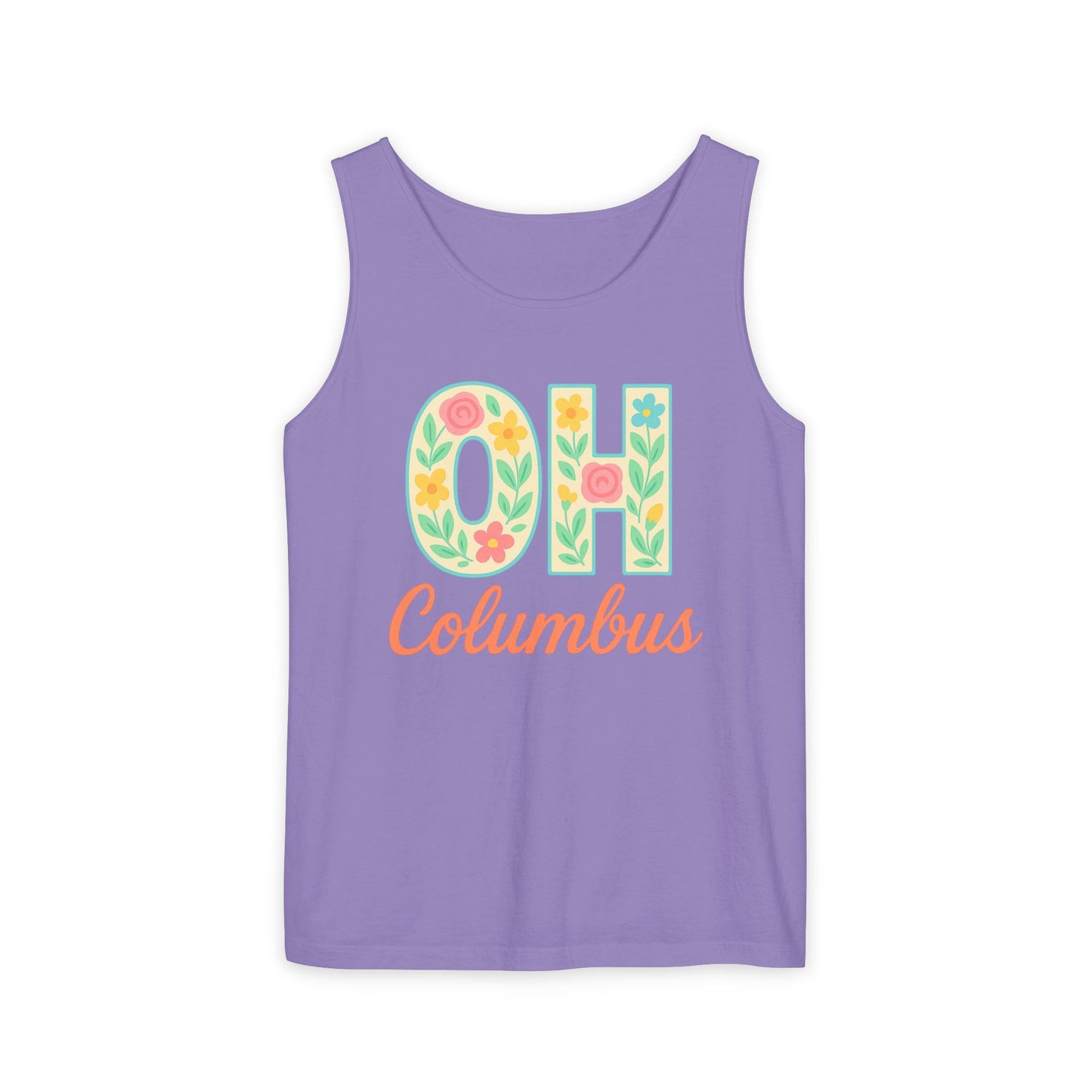 Ohio Spirit Unisex Garment-Dyed Tank Top, College Sports, Casual Wear, Gift for Graduates, Team Pride, Comfort Colors, Graduation Gift, Go Bucks