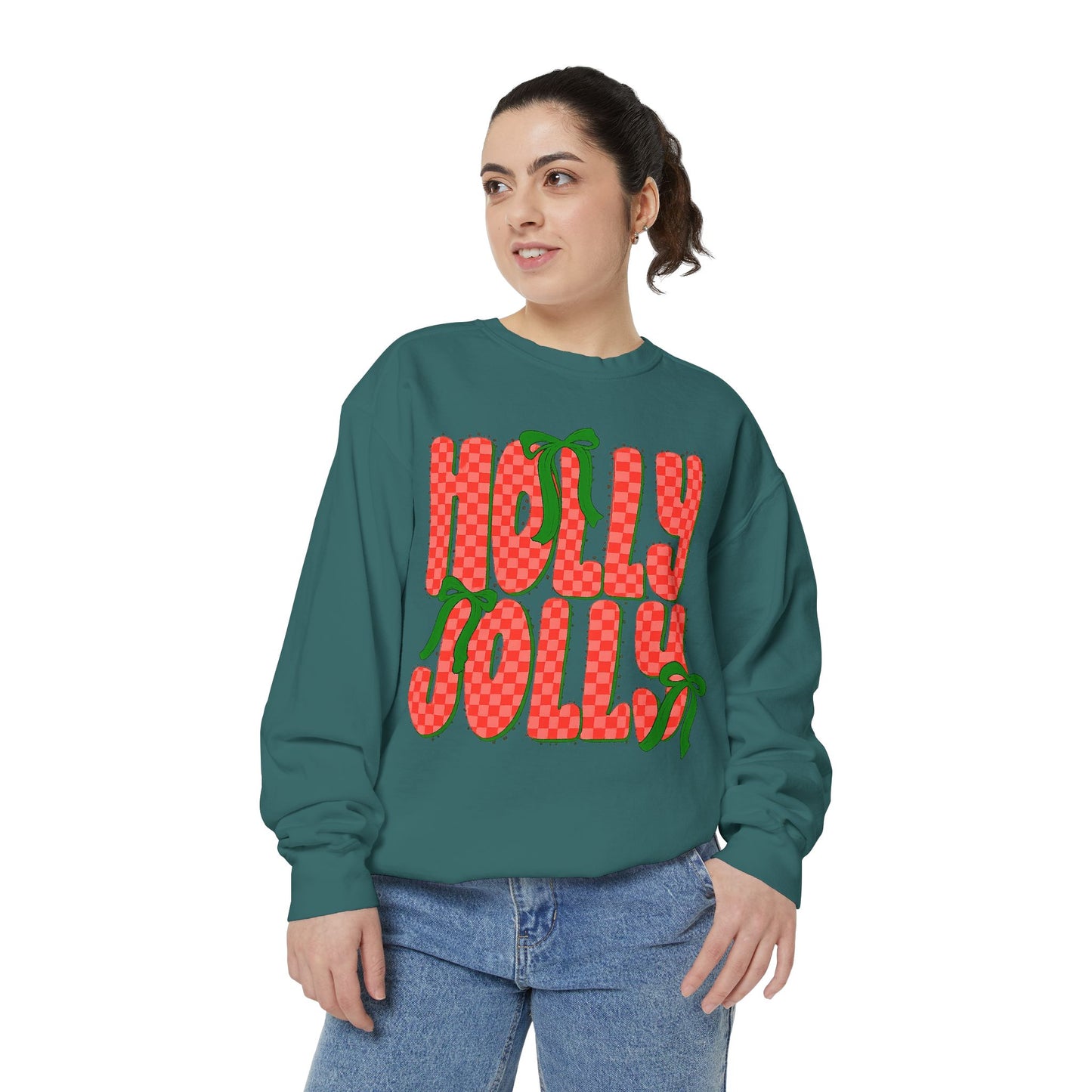 Holly Jolly Sweatshirt — Festive Christmas Holiday Pullover