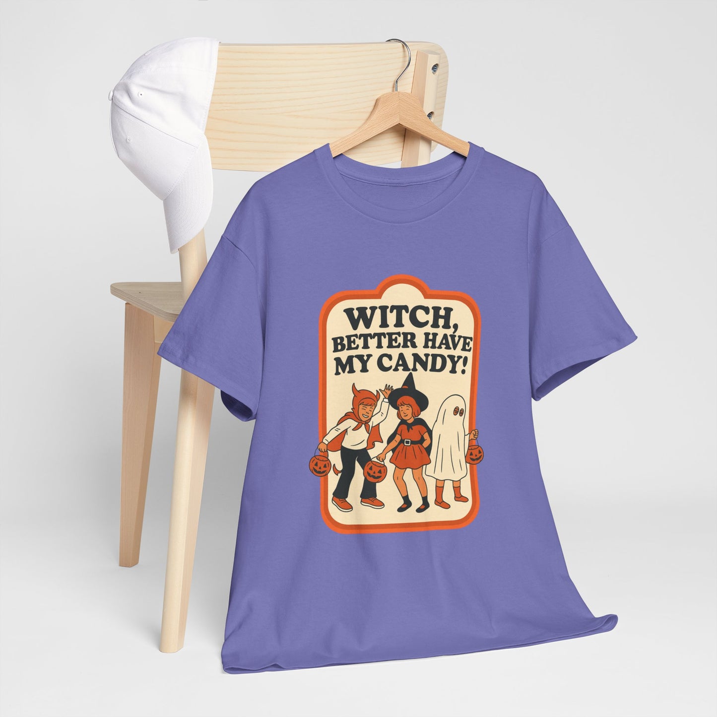 Halloween Witch Candy Tee - Unisex Cotton Shirt