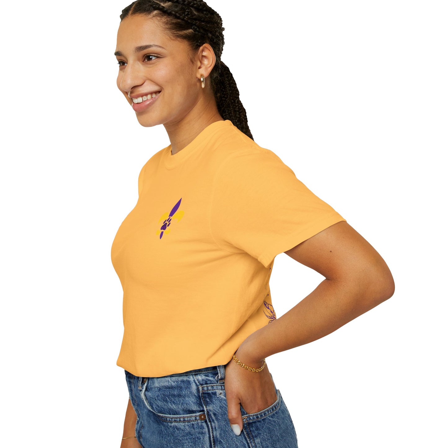 Baton Rouge Spirit T-Shirt - Unisex Garment-Dyed Tee for Game Day, College Football, Mardi Gras, Team Pride, Casual Wear
