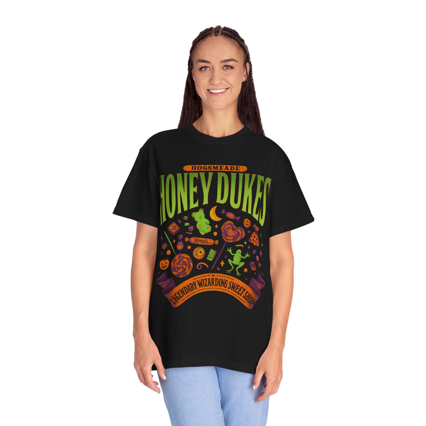 Honey Dukes Wizarding T-Shirt | Unisex Garment-Dyed Tee, Perfect for Fans, Gifts, Celebrations, Cosplay, and Everyday Wear