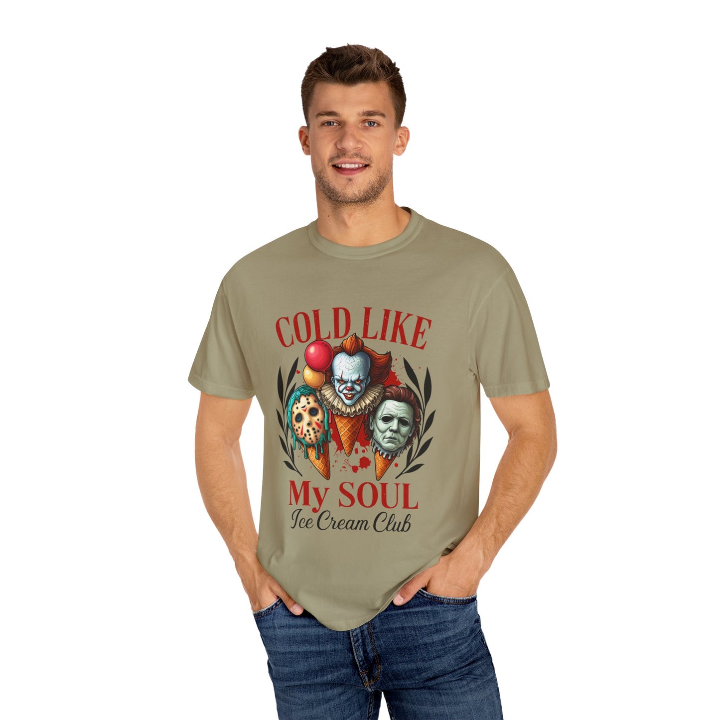 Chilling Soul T-Shirt, Vintage Horror Tee, Unisex Graphic Shirt, Ice Cream Lovers Gift, Fun Movie Merch