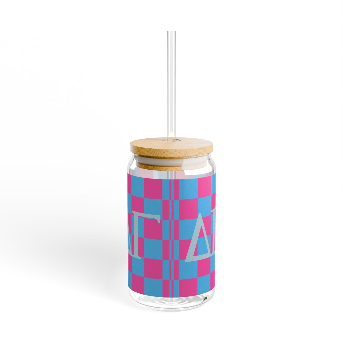 Delta Gamma Colorful Sipper Glass