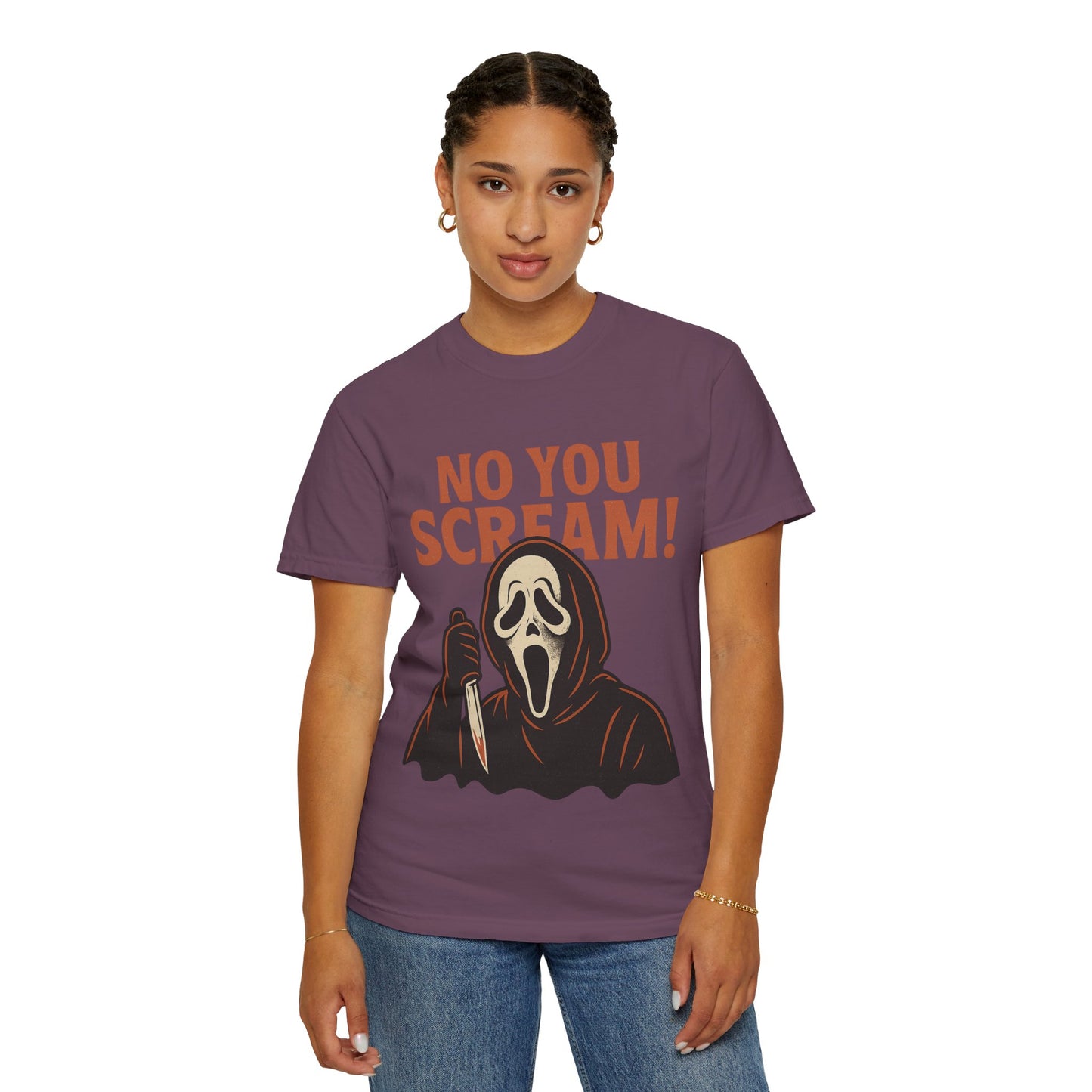 Unisex Horror-Themed T-shirt | Fun Scream Design for Halloween, Costume Parties, Movie Nights, Gift for Horror Fans