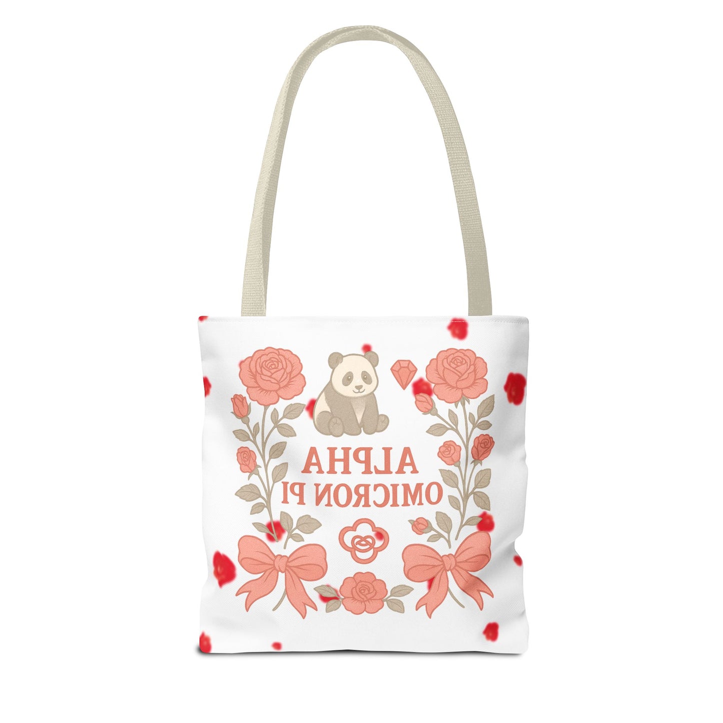 Floral Alpha Omicron Pi Tote Bag, Sorority Tote, Gift for Sisters, College Bag, Cute Everyday Tote