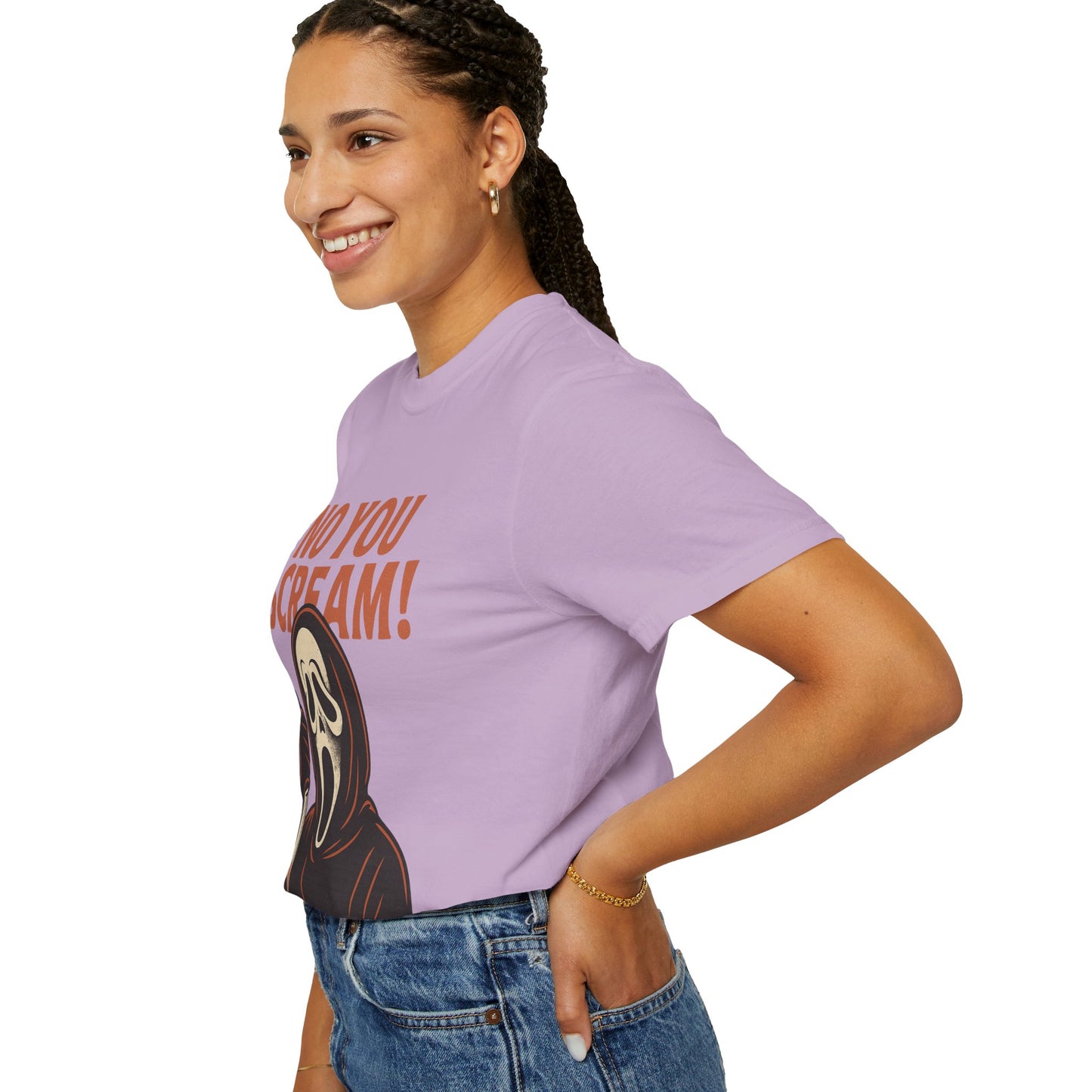 Unisex Horror-Themed T-shirt | Fun Scream Design for Halloween, Costume Parties, Movie Nights, Gift for Horror Fans