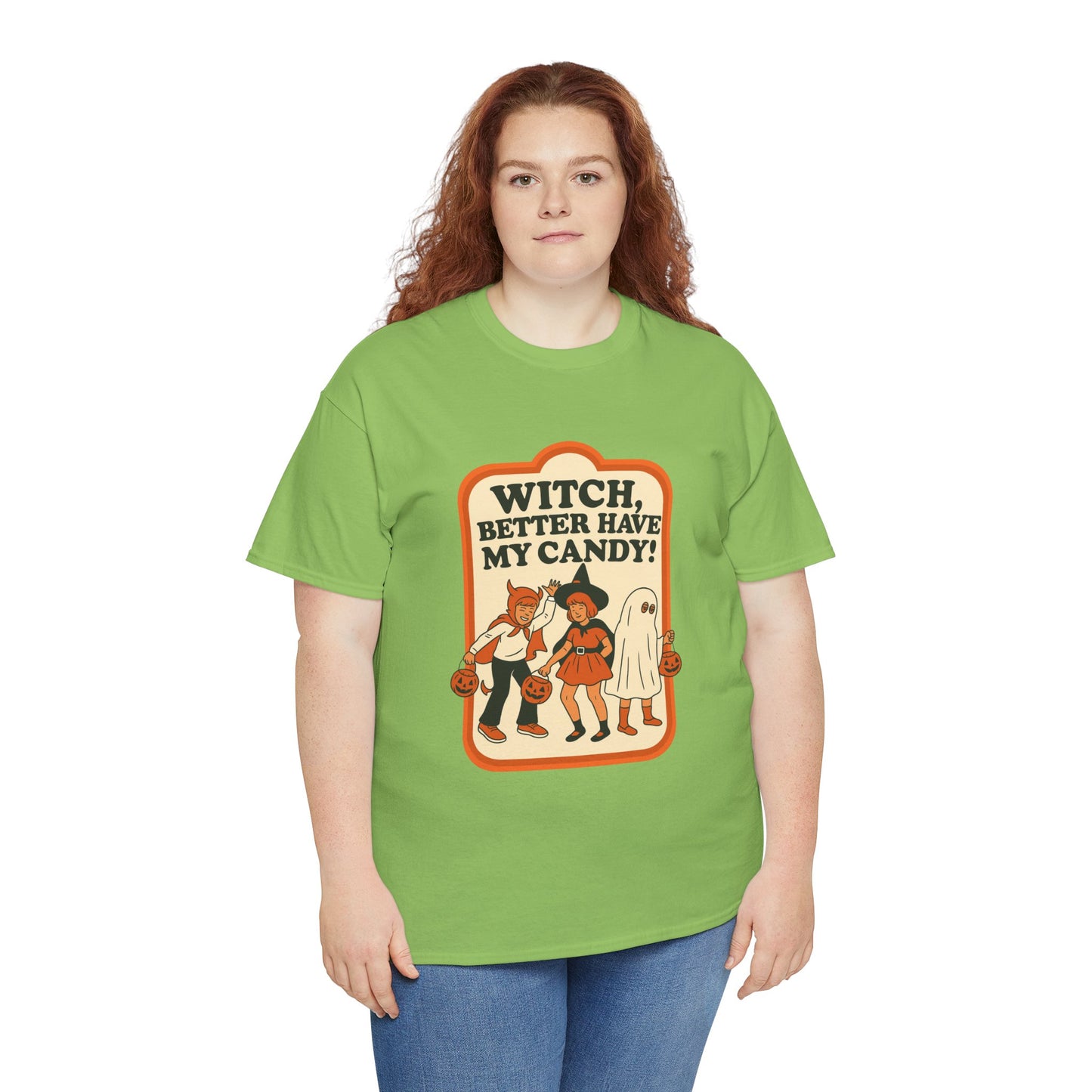 Halloween Witch Candy Tee - Unisex Cotton Shirt