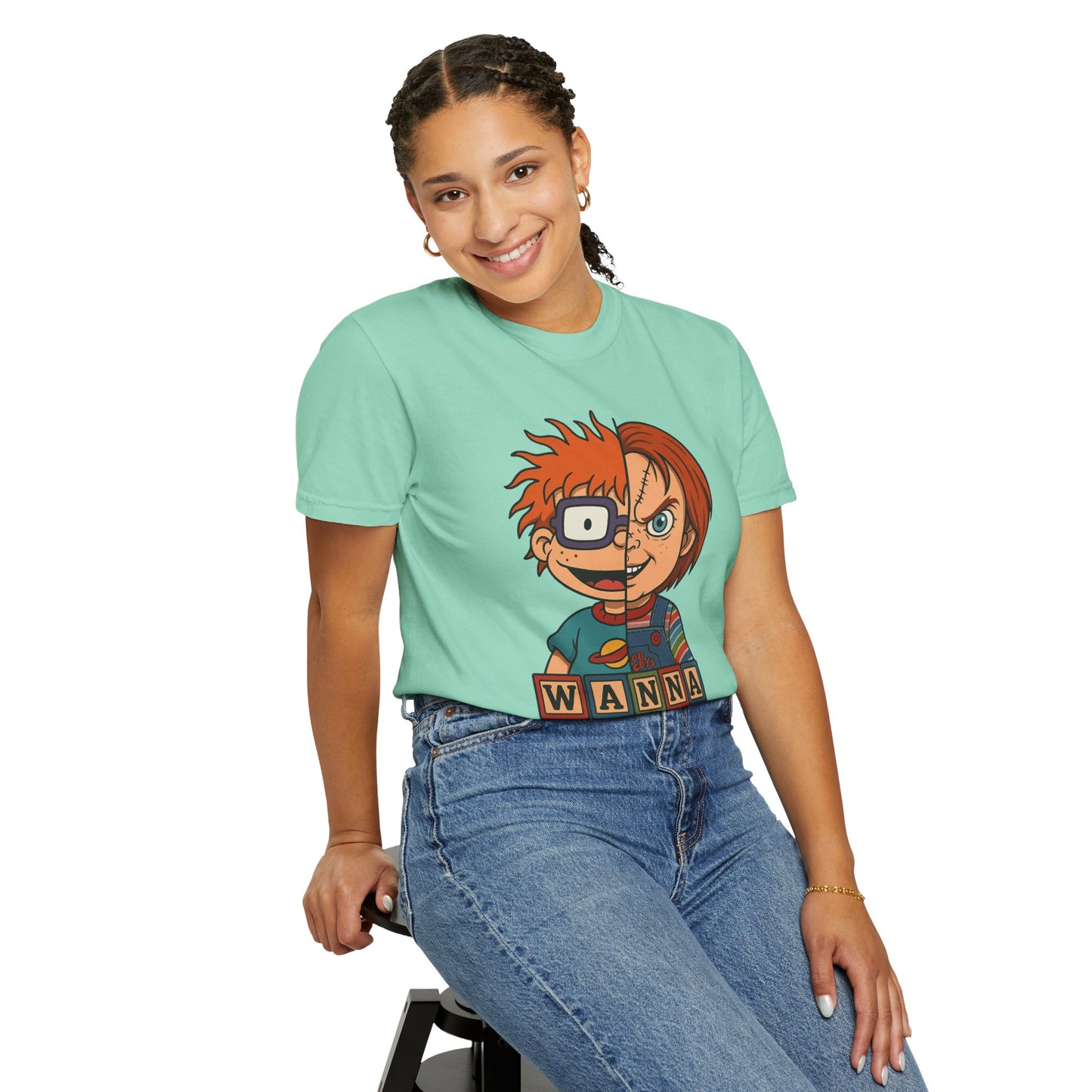 Two Faced Halloween Chucky-Inspired Unisex T-Shirt