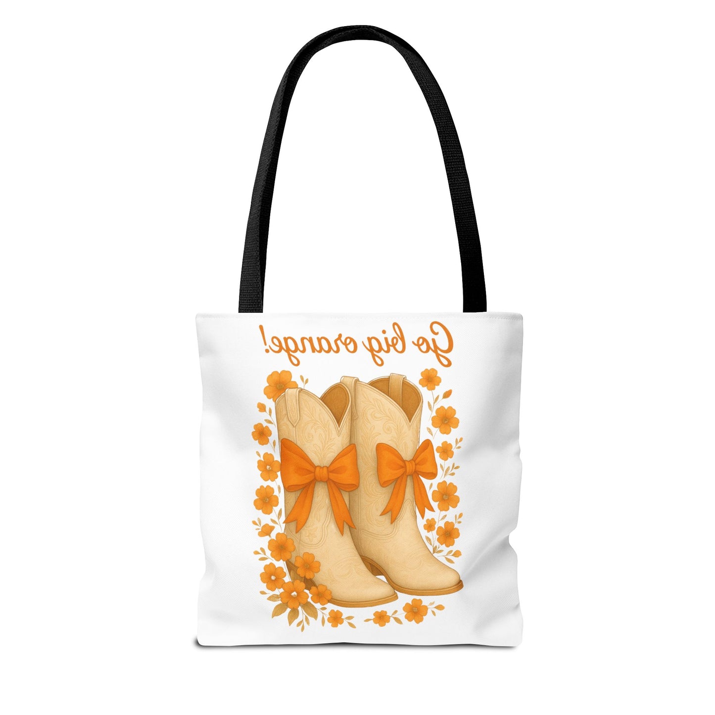 Tennessee Game Day, Floral Tote Bag, Coquette Bow Boot Design, Go Vols, Knoxville Tennessee, Alumni Gift, Rocky Top, Graduation Gift