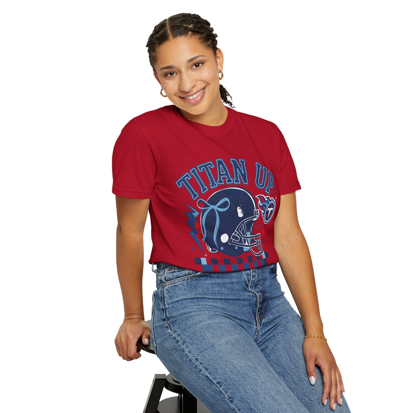 titan up tennessee Unisex Football Tee, Titan Up Shirt for Game Day, Casual Sportswear, Tailgating Apparel, Gift for Fans, Team Spirit Top