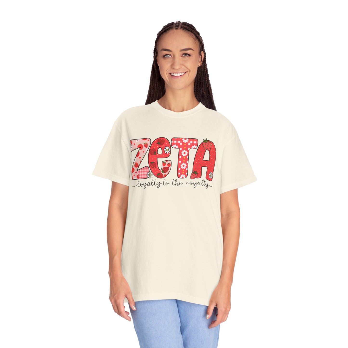 ZTALoyalty T-Shirt, Unisex Garment-Dyed Tee, Perfect for Sorority Events, Greek Life Apparel, Custom Festive Shirt, Everyday Casual Wear