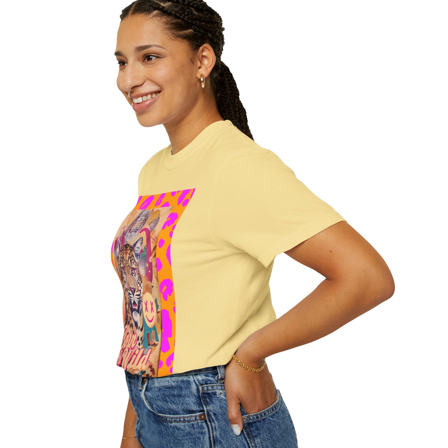 Bold Graphic T-Shirt: Born to Be Wild, Unisex Cotton Tee, Animal Lover Gift, Wild Spirit Apparel, Trendy Casual Wear, Unique Artist Design
