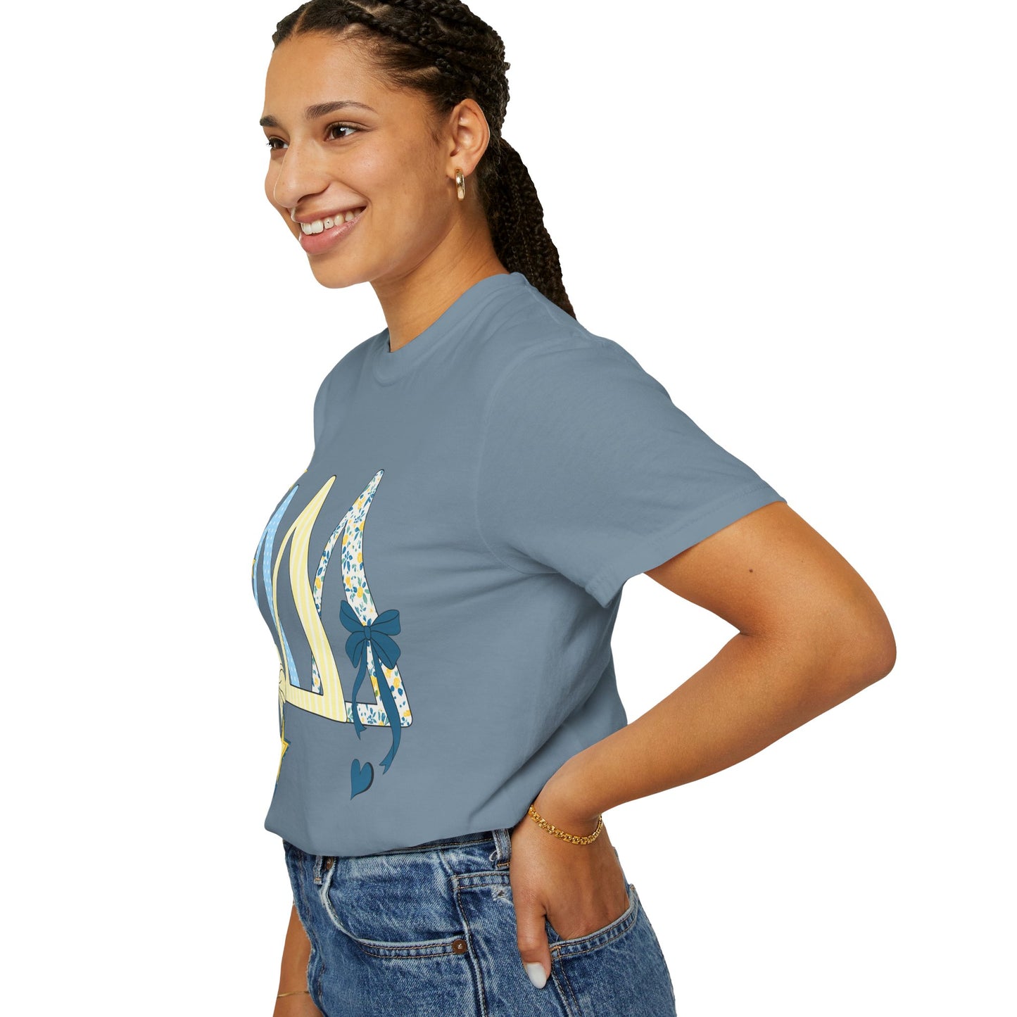 Whimsical yellow and blue Graphic T-Shirt