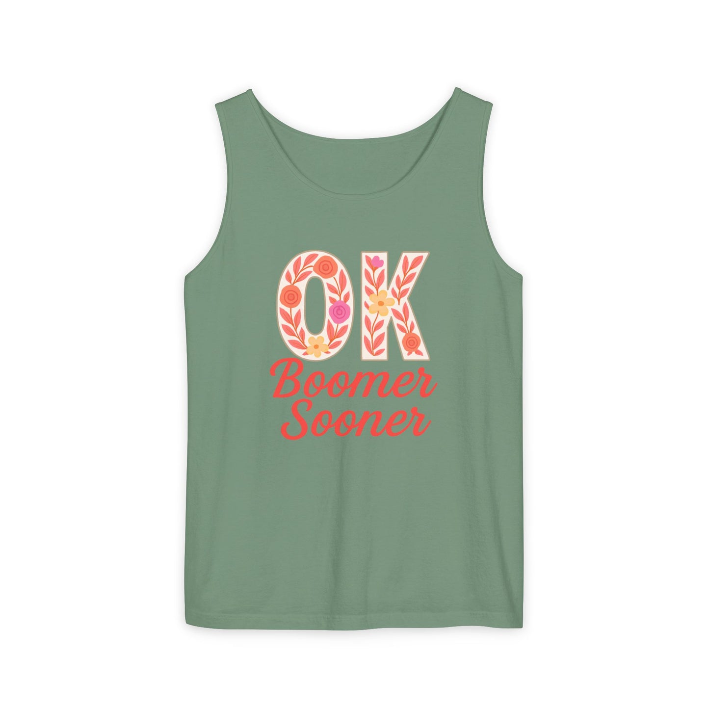 Oklahoma Comfort Colors Tank, Trendy Garment-Dyed Tank Top, OK Boomer Sooner, Casual Summer Wear, Gift for Graduates