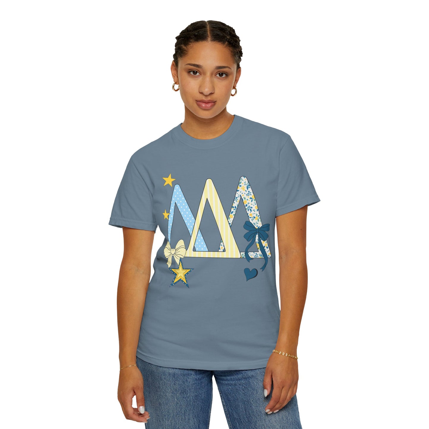 Whimsical yellow and blue Graphic T-Shirt
