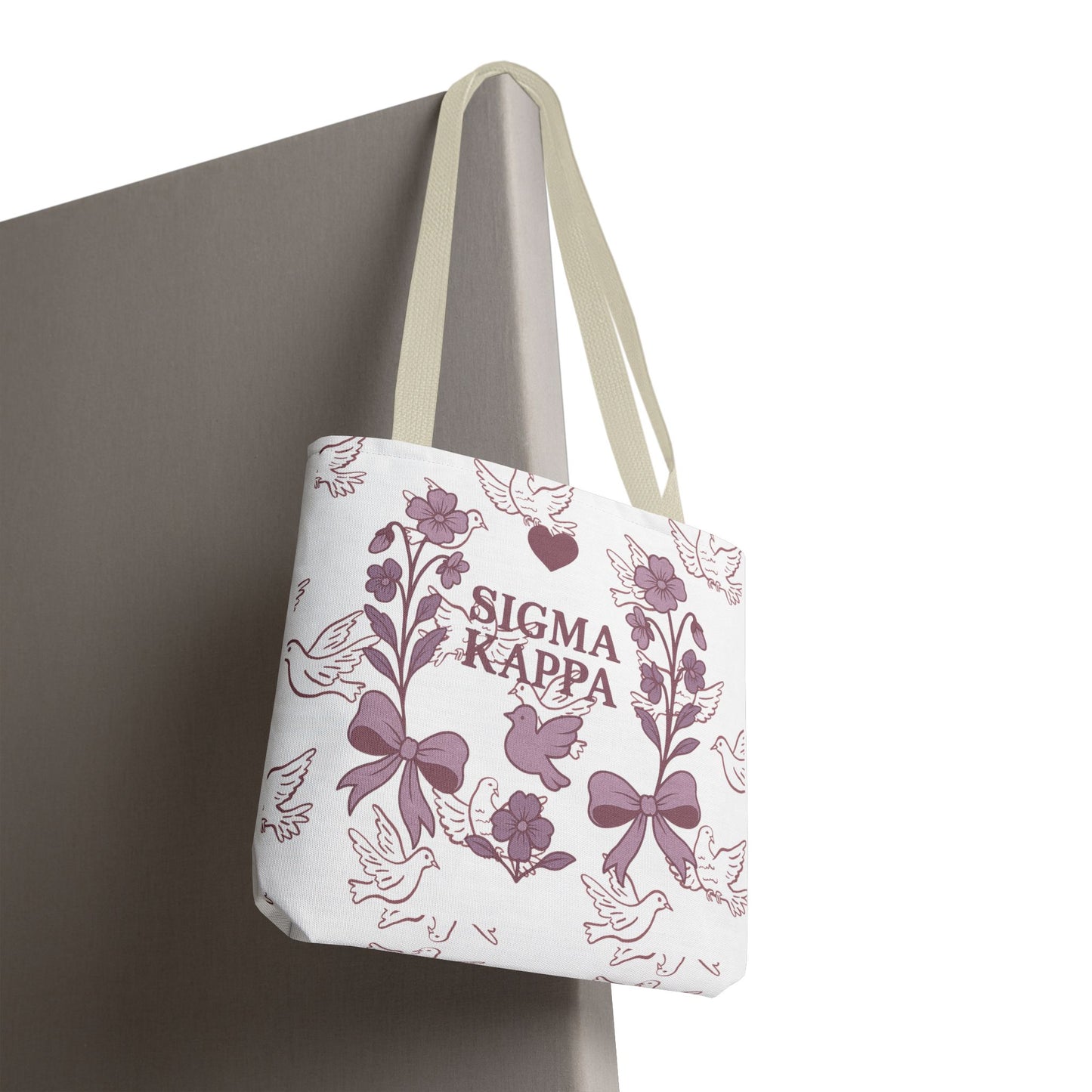 Sigma Kappa Floral Tote Bag | Sorority Gift, Eco-Friendly Carry-All, College Accessory, Stylish Shopping Bag, Chic Beach Tote