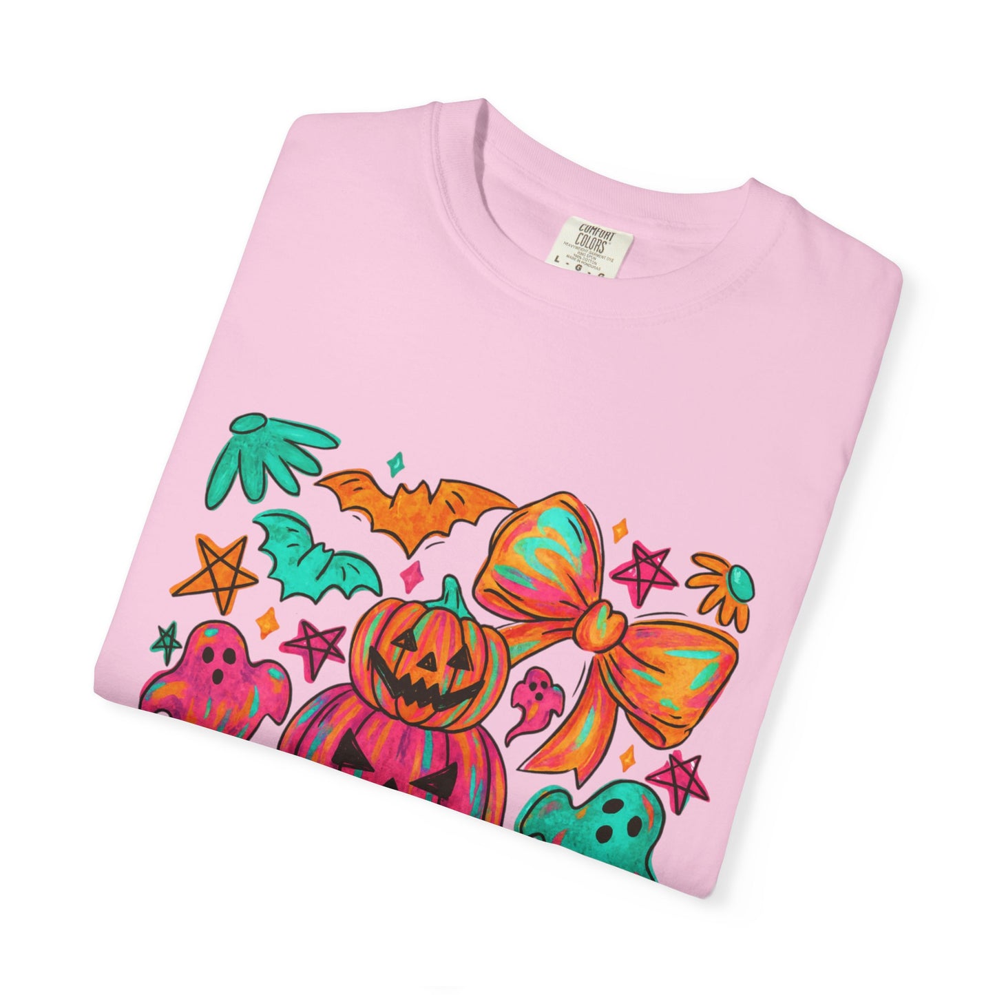 Whimsical Halloween T-Shirt, Perfect for Fall Celebrations, Ghosts & Pumpkins Design, Unisex Tee, Festive Apparel, Halloween Costume