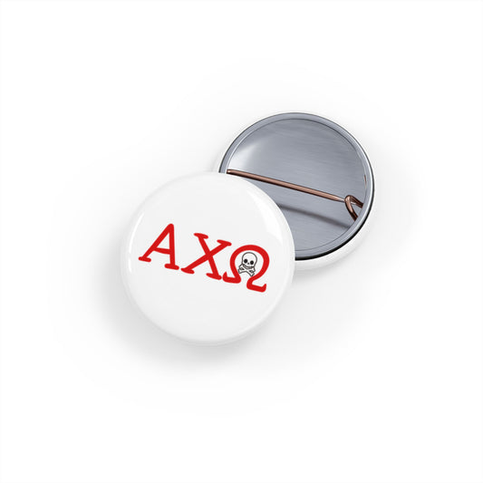 AXO Custom Round Pins for Events, Party Favors, Fundraisers, Collectibles, Badge Accessories