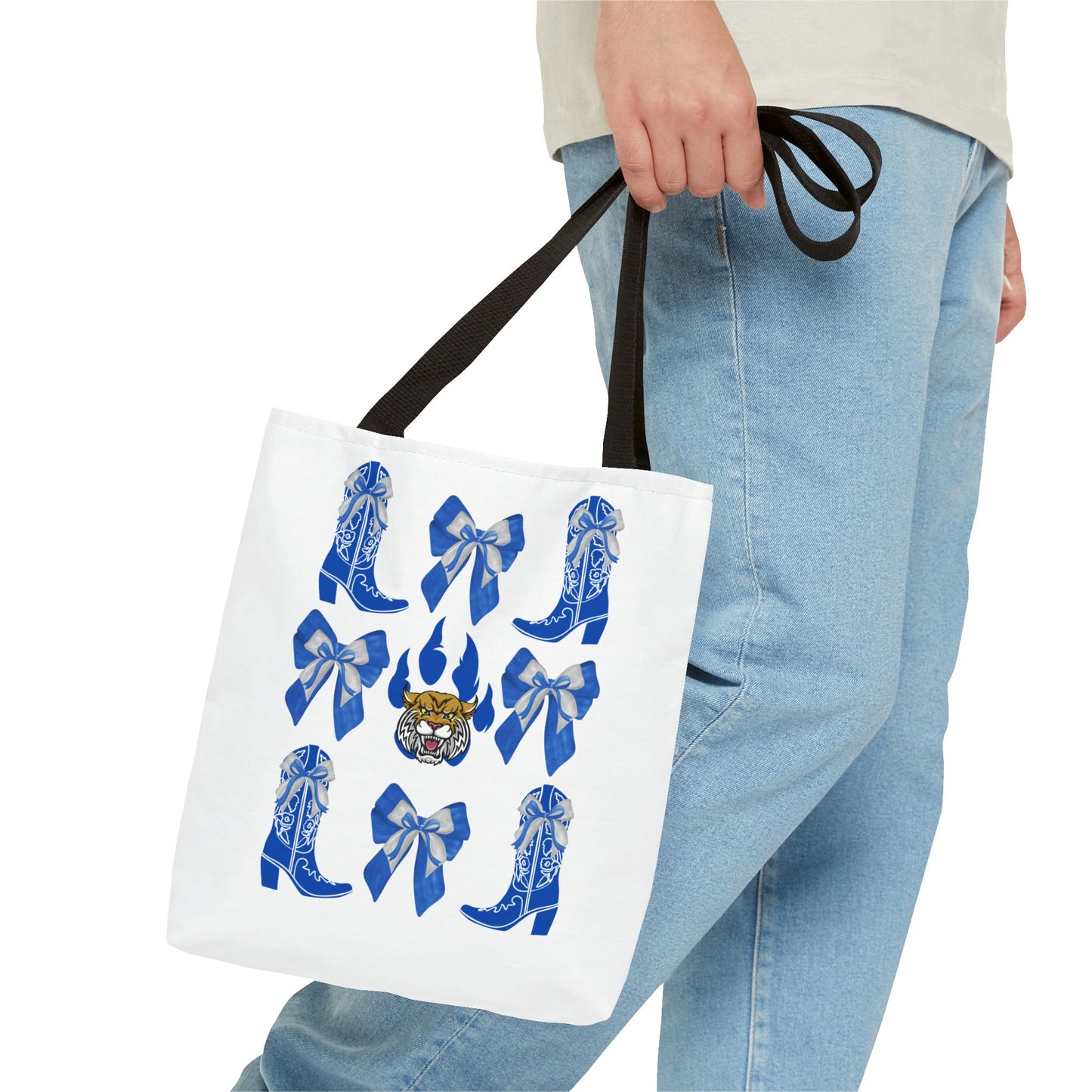 KY wildcats Stylish Blue Cowboy Boots Tote Bag, Kentucky Wildcats Fan, Kentucky Game Day, UK Wildcats, Kentucky Alumni, Graduation Gift, Lexington KY Gift