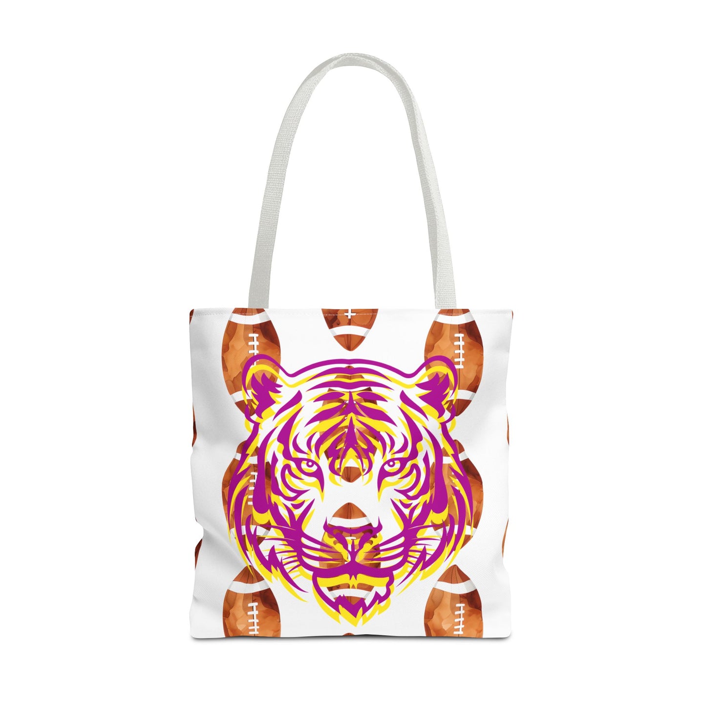 Vibrant Tiger Print Tote Bag - LSU Fans Gift