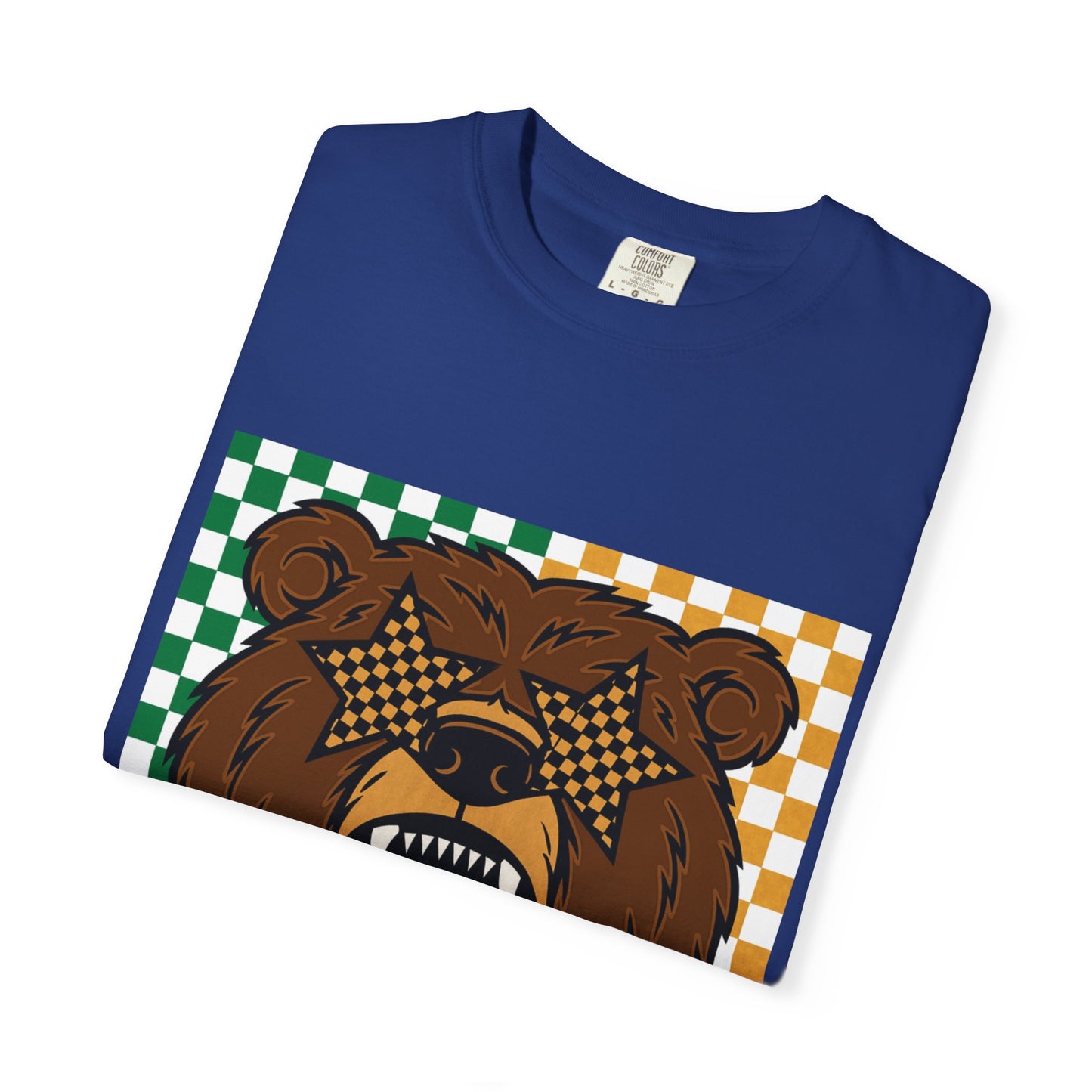 Checkered BU Bear Unisex T-shirt