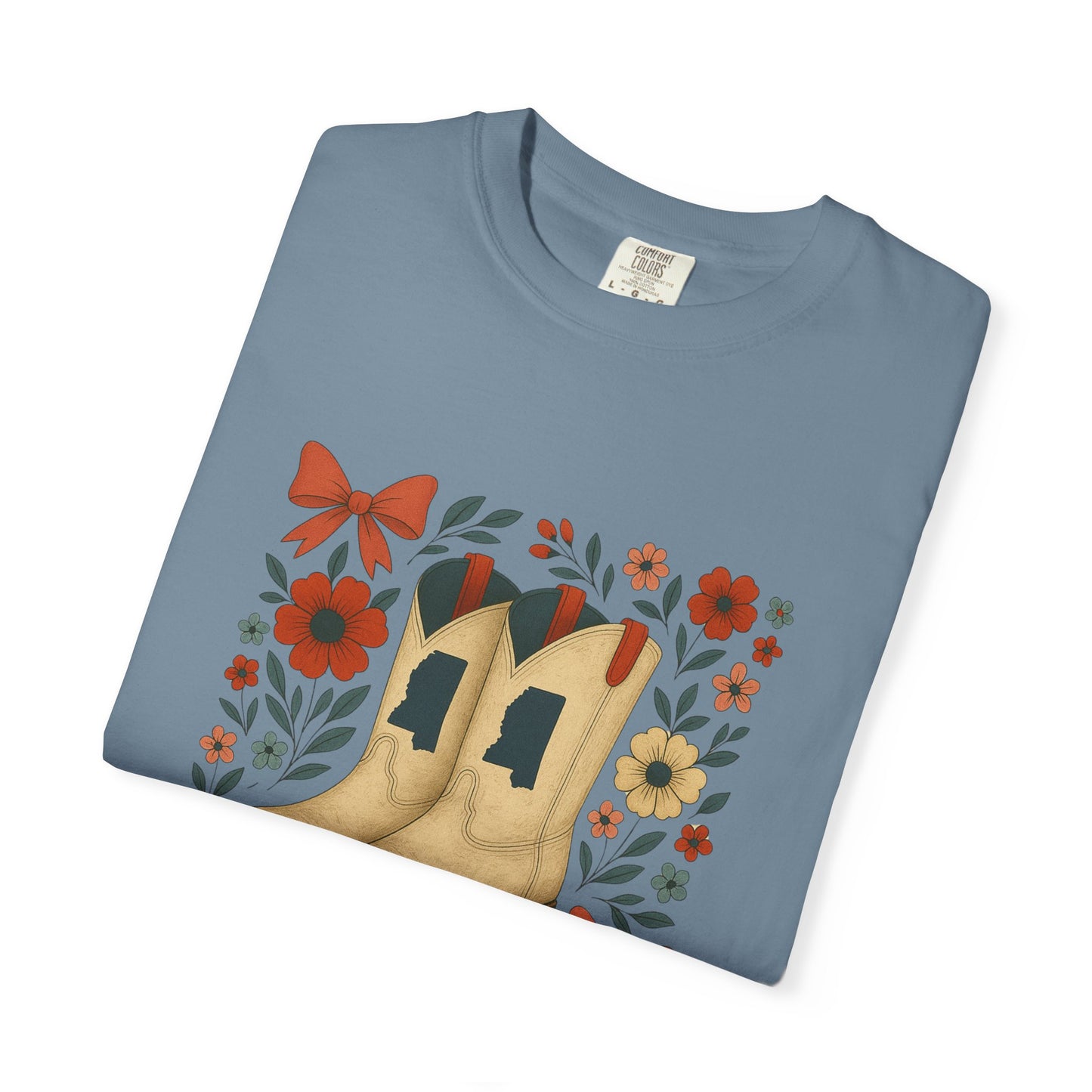 Mississippi Cowboy Boots T-Shirt - Ole Miss Rebels Fan