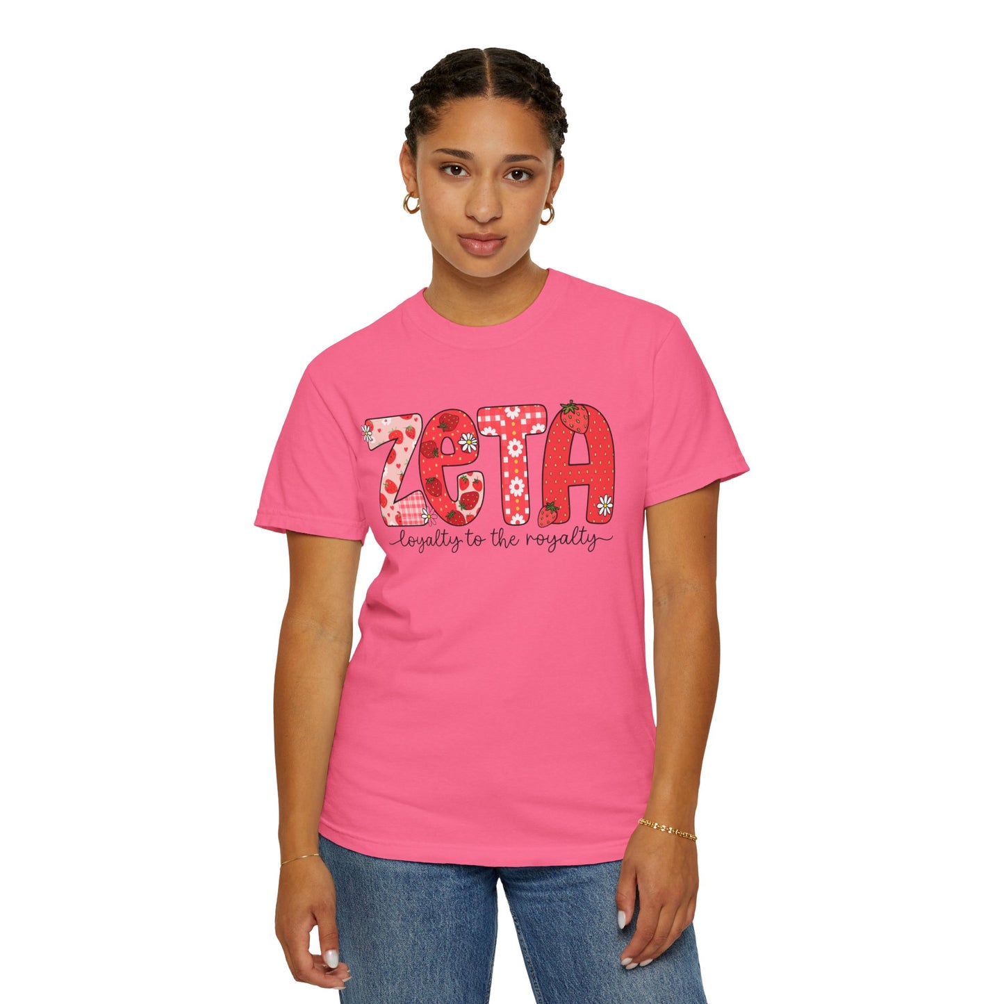 ZTALoyalty T-Shirt, Unisex Garment-Dyed Tee, Perfect for Sorority Events, Greek Life Apparel, Custom Festive Shirt, Everyday Casual Wear