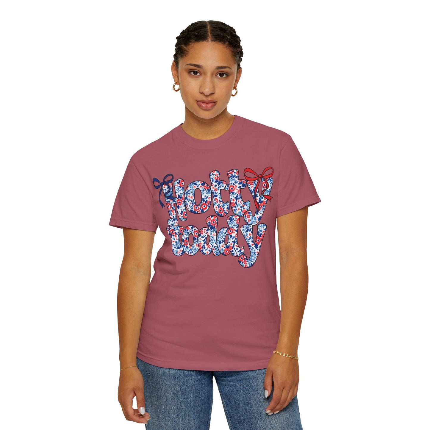 Floral Hotty Toddy Coquette Bow T-Shirt