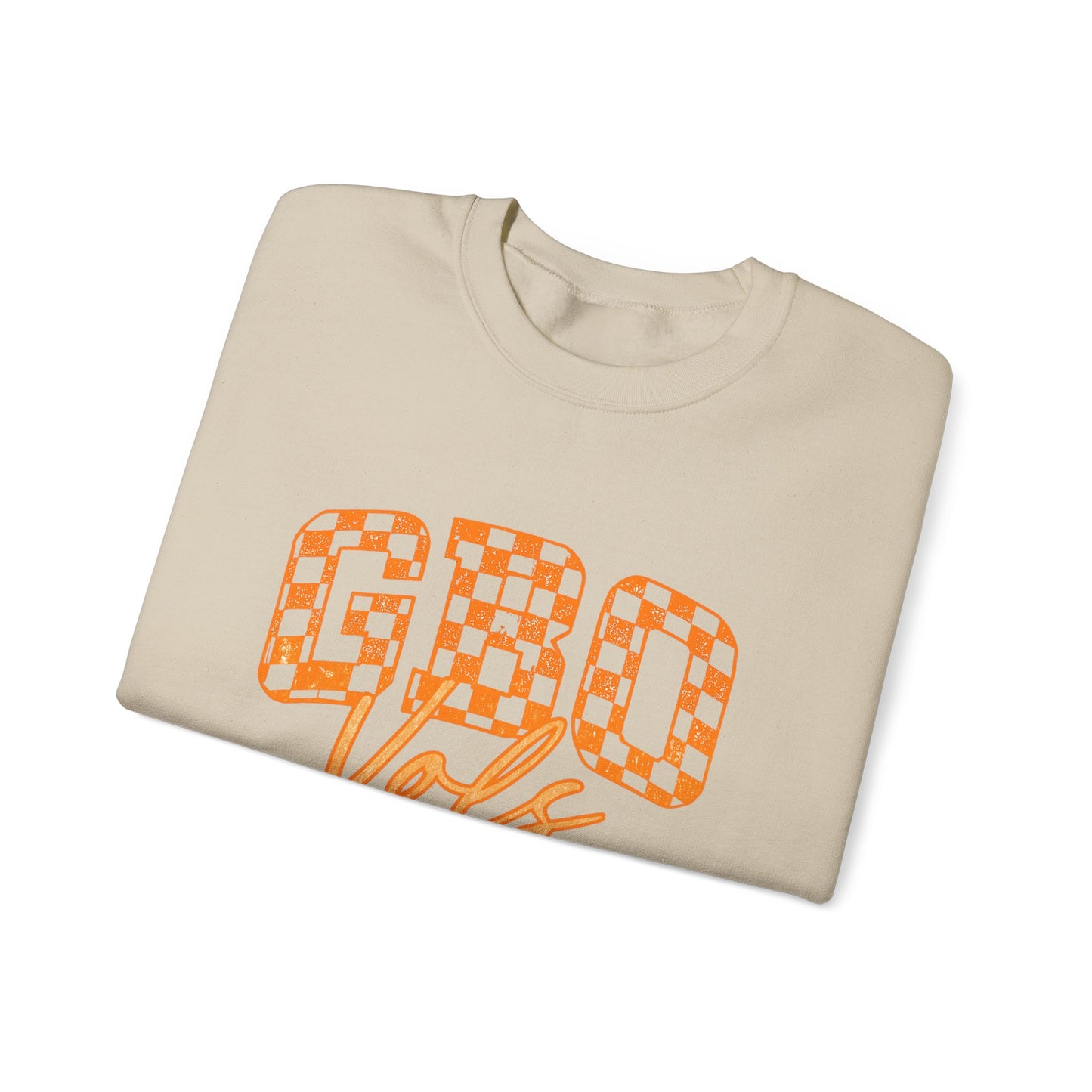 Cozy Chequered Graphic Sweatshirt for GBO Fans, Perfect for Game Days, Casual Outings, and Holidays
