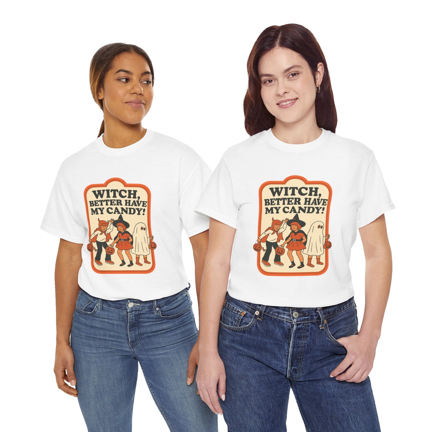 Halloween Witch Candy Tee - Unisex Cotton Shirt
