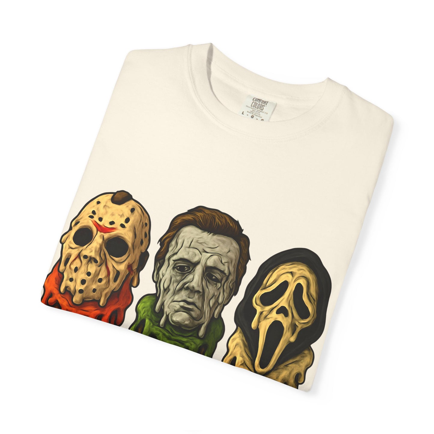 Halloween Horror Movie T-Shirt with Iconic Characters, Unisex Casual Tee for Gifting, Summer Fun, Halloween Costume, Movie Lovers